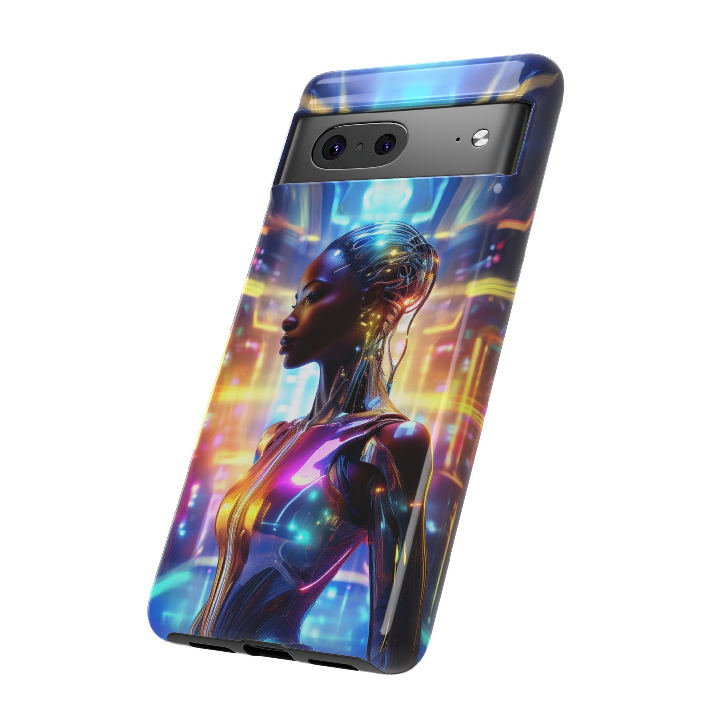 Futuristic Human Android Hybrid Cell Phone Case 011