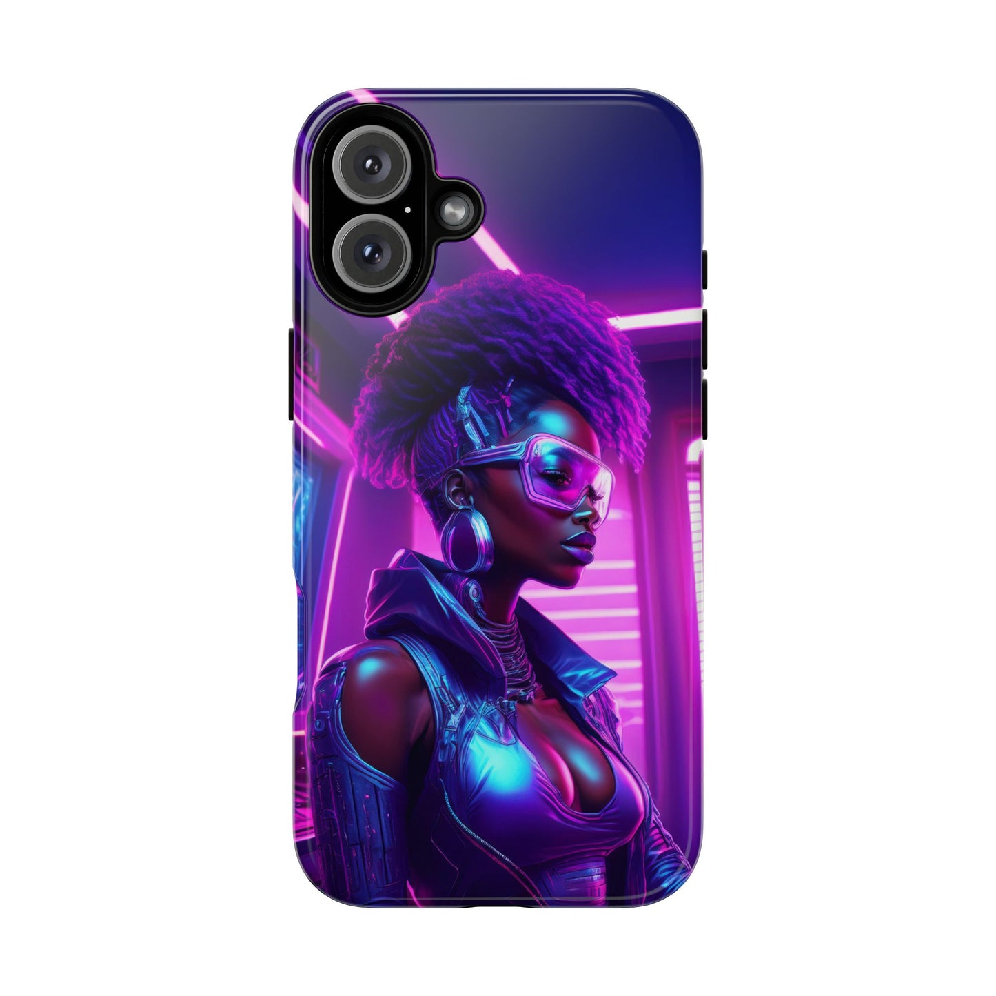 Futuristic Cyberpunk Female Cell Phone Case 004