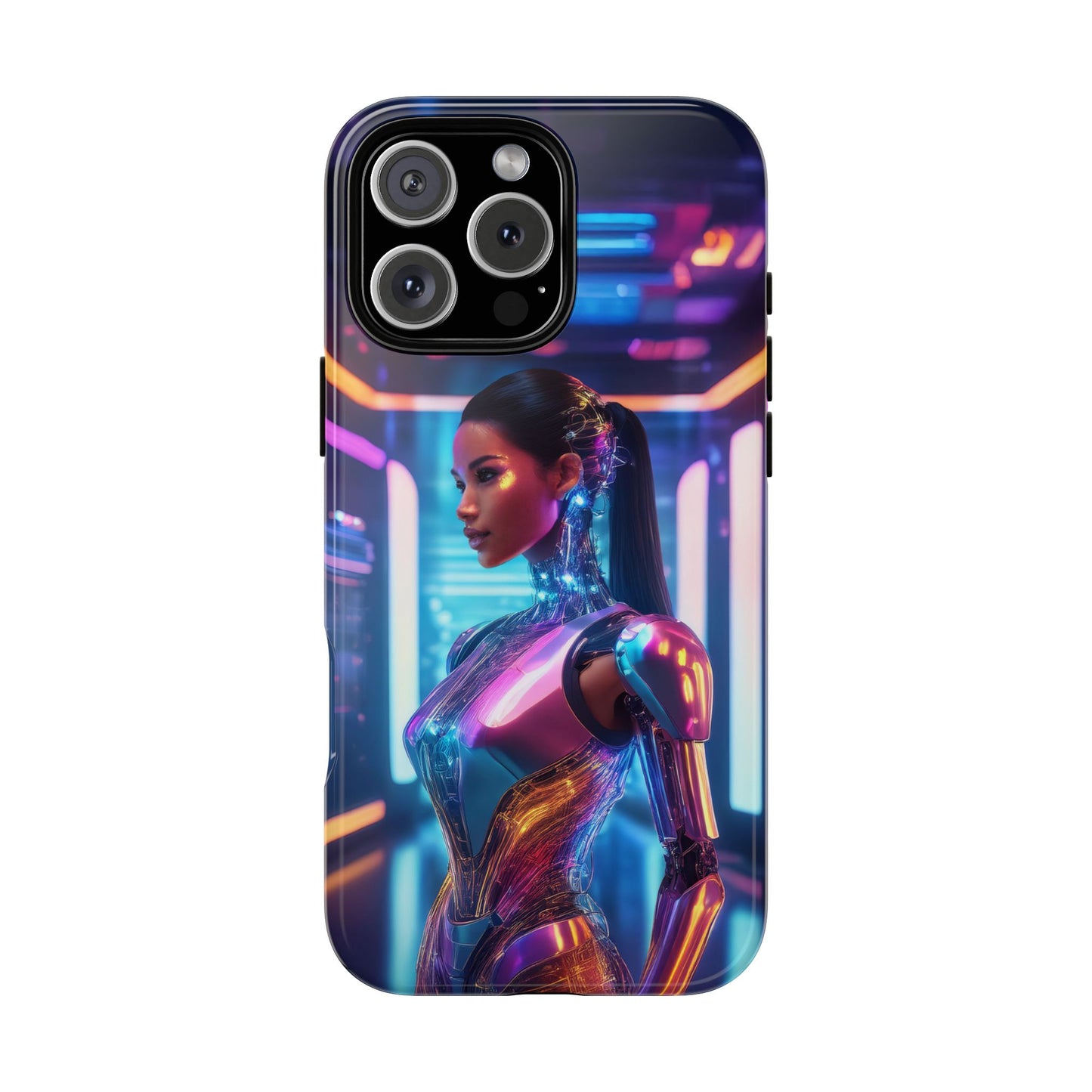 Futuristic Human Android Hybrid Cell Phone Case 016