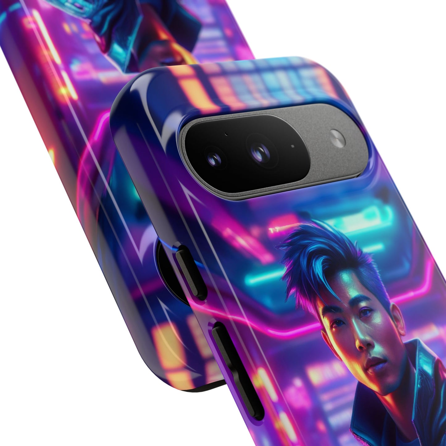 Futuristic Cyberpunk Male Cell Phone Case 012