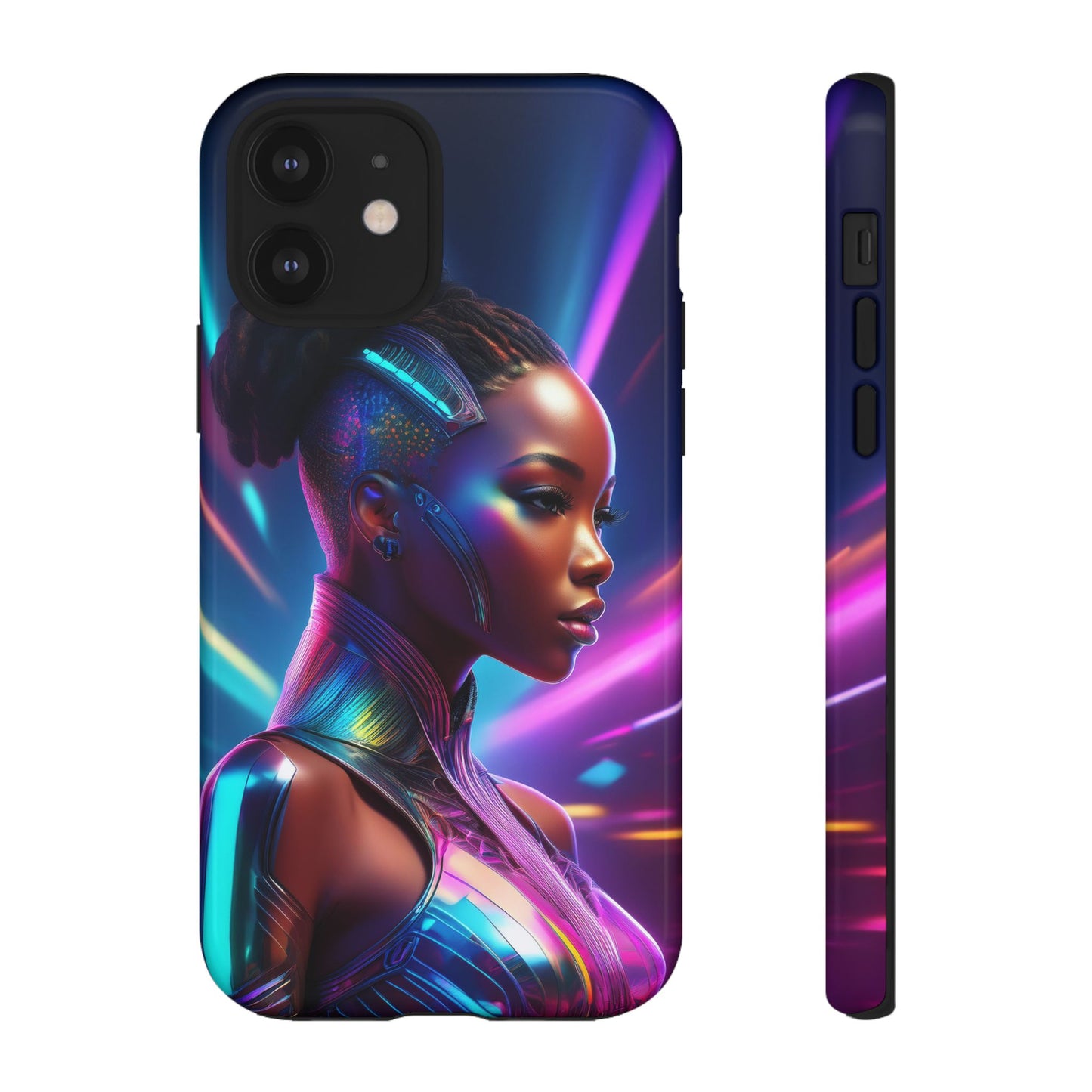 Futuristic Cyberpunk Female Cell Phone Case 014