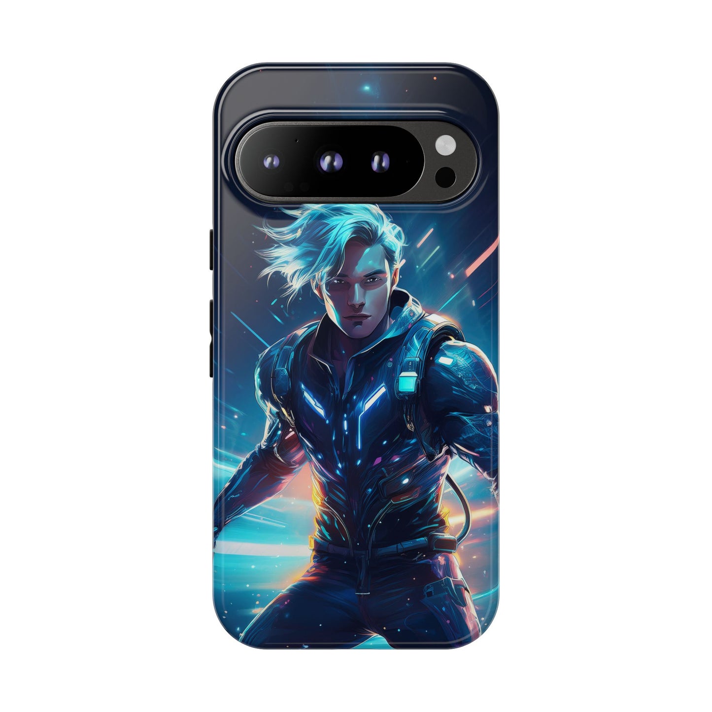 Futuristic Cyberpunk Male Cell Phone Case 024