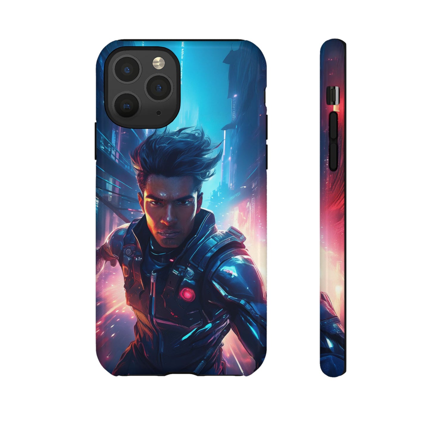 Futuristic Cyberpunk Male Cell Phone Case 017