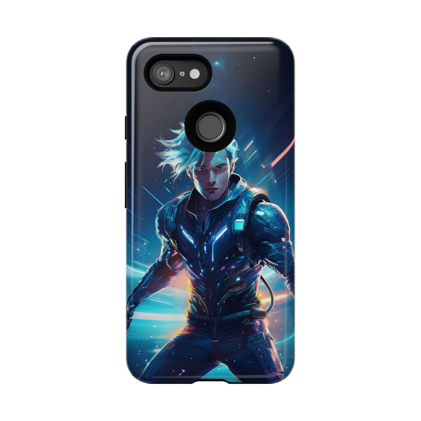 Futuristic Cyberpunk Male Cell Phone Case 024