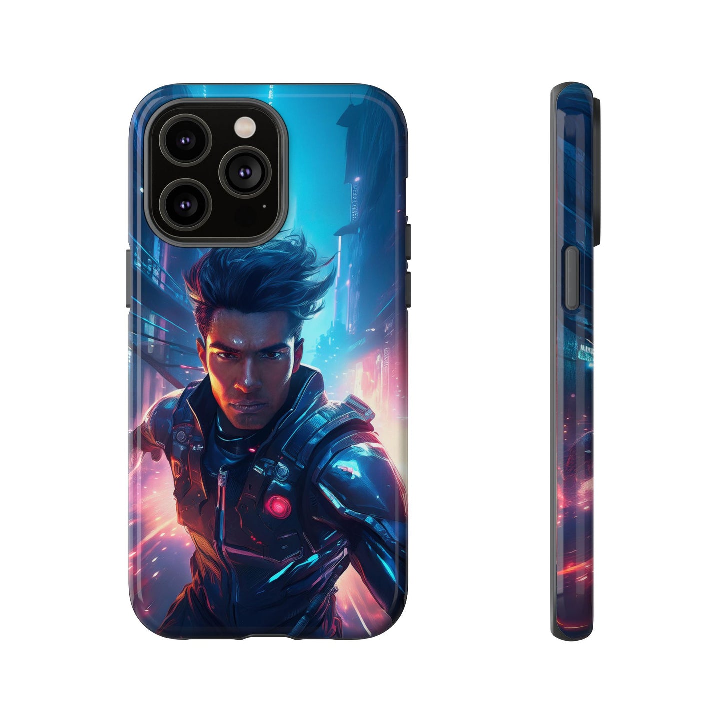 Futuristic Cyberpunk Male Cell Phone Case 017