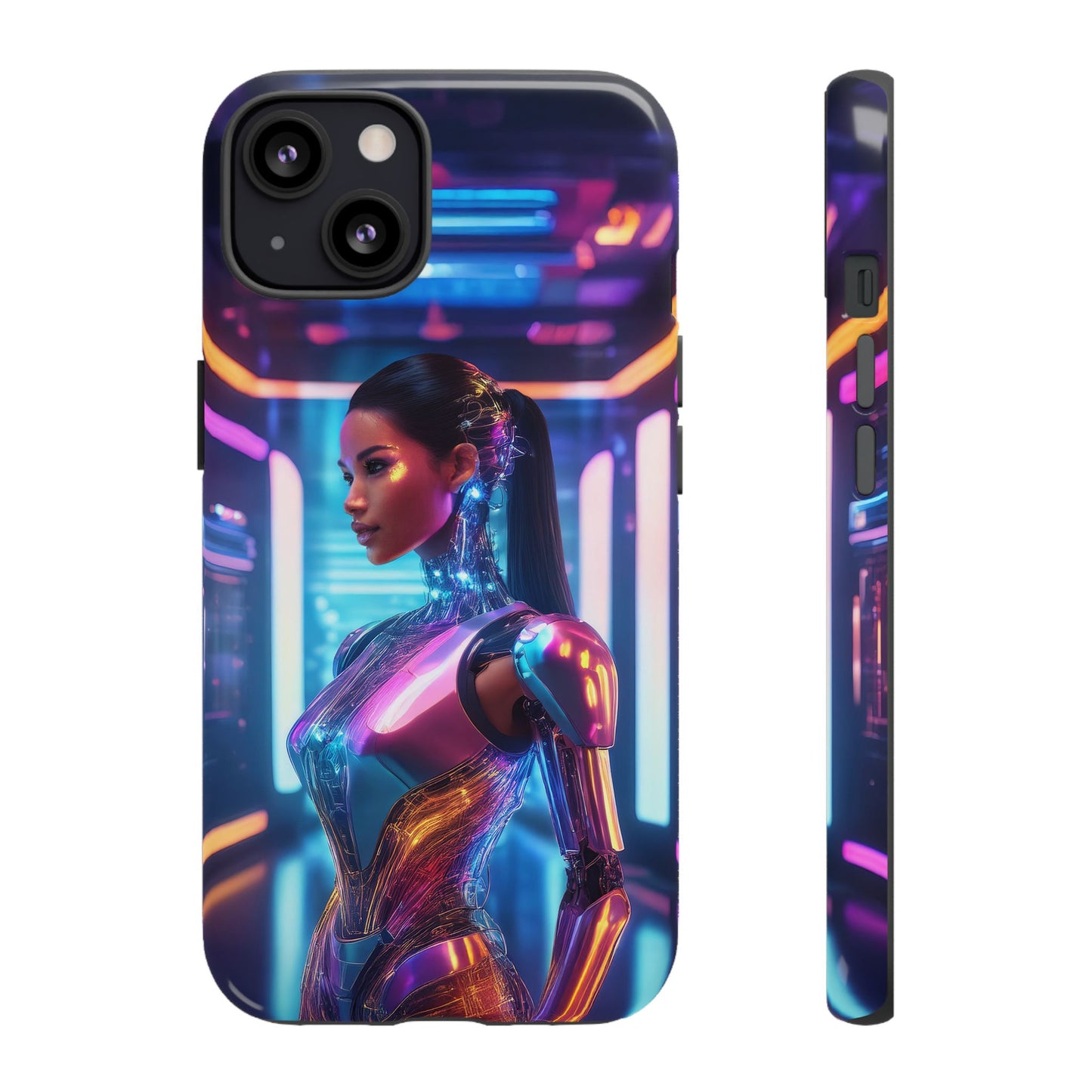 Futuristic Human Android Hybrid Cell Phone Case 016