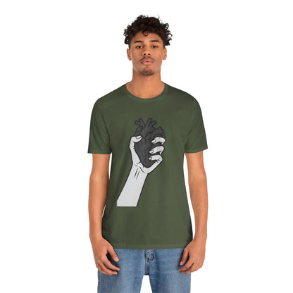 Broken Heart Graphic Tee Dark Theme – Emotional Vector Design for the Heartbroken and Strong