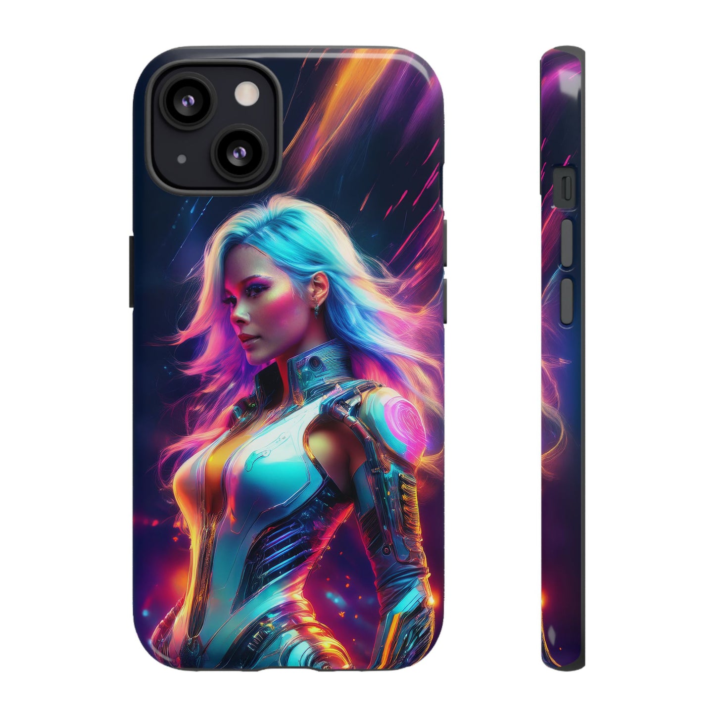 Futuristic Cyberpunk Female Cell Phone Case 012