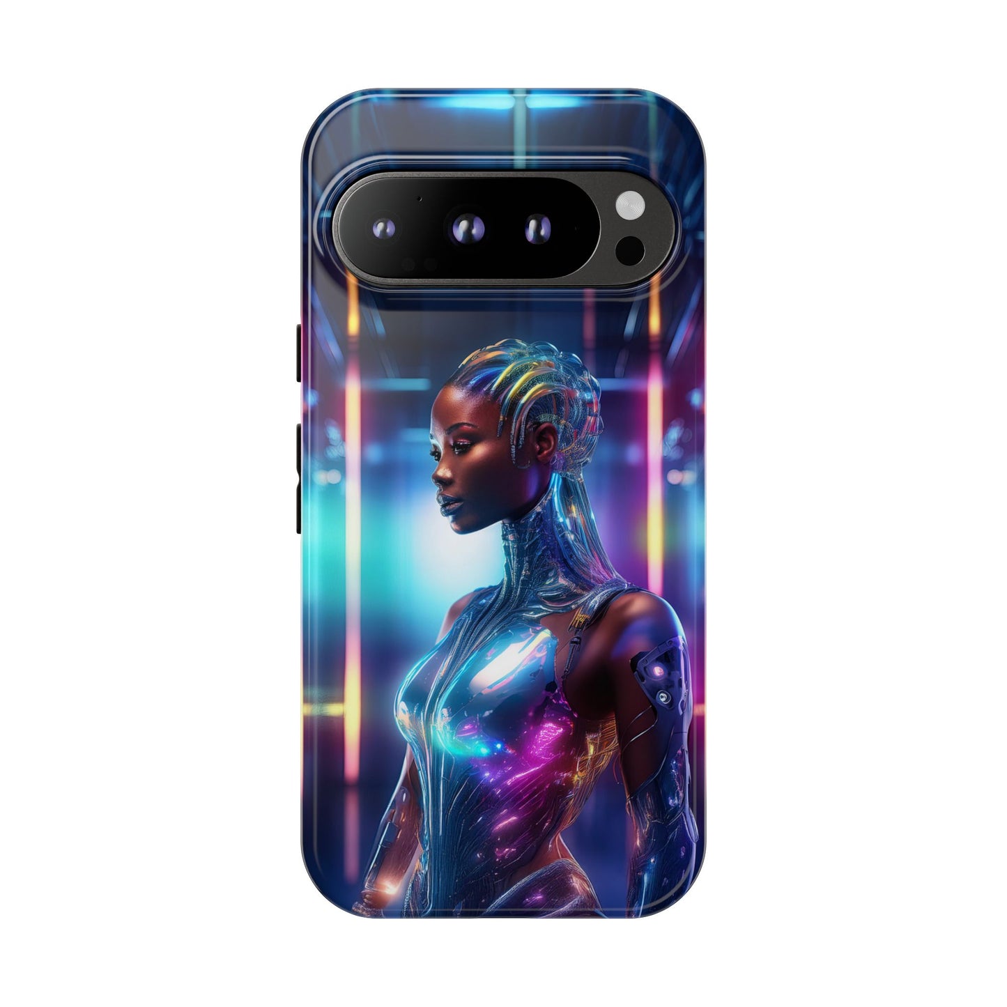 Futuristic Human Android Hybrid Cell Phone Case 014