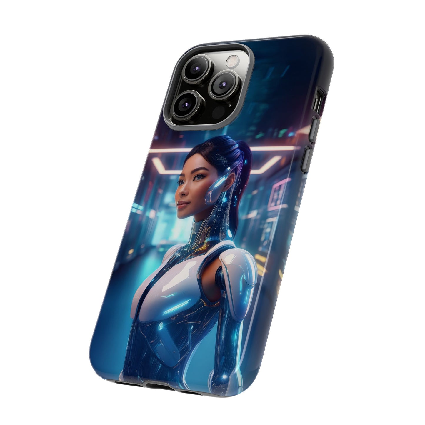 Futuristic Human Android Hybrid Cell Phone Case 005