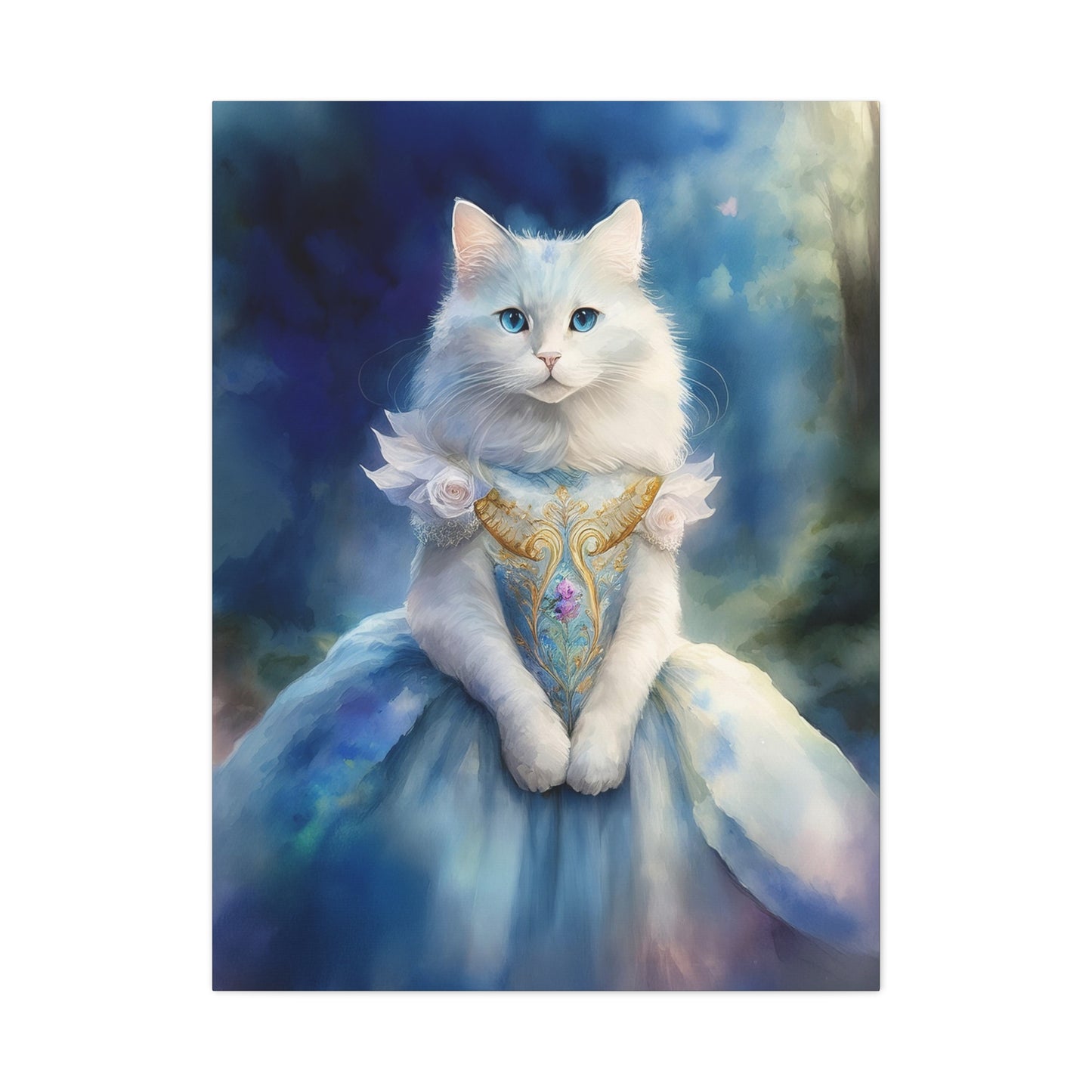 Meowgical Fairy Purrincess Canvas Art | Stretched Matte Wall Decor 007