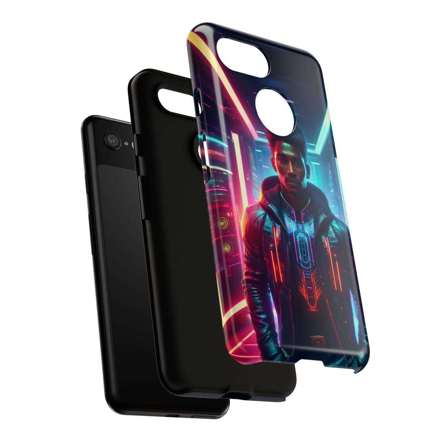 Futuristic Cyberpunk Male Cell Phone Case 001