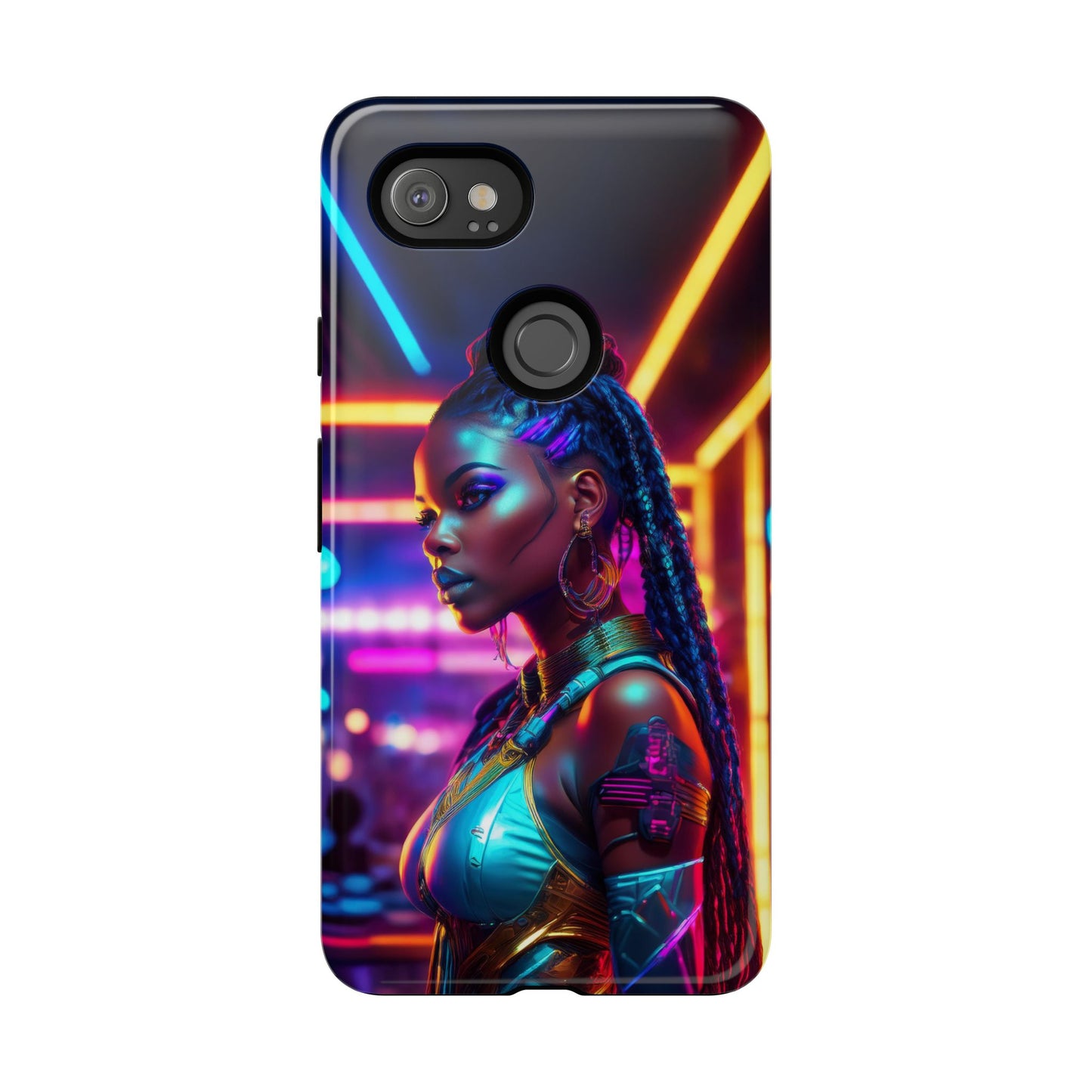 Futuristic Cyberpunk Female Cell Phone Case 006