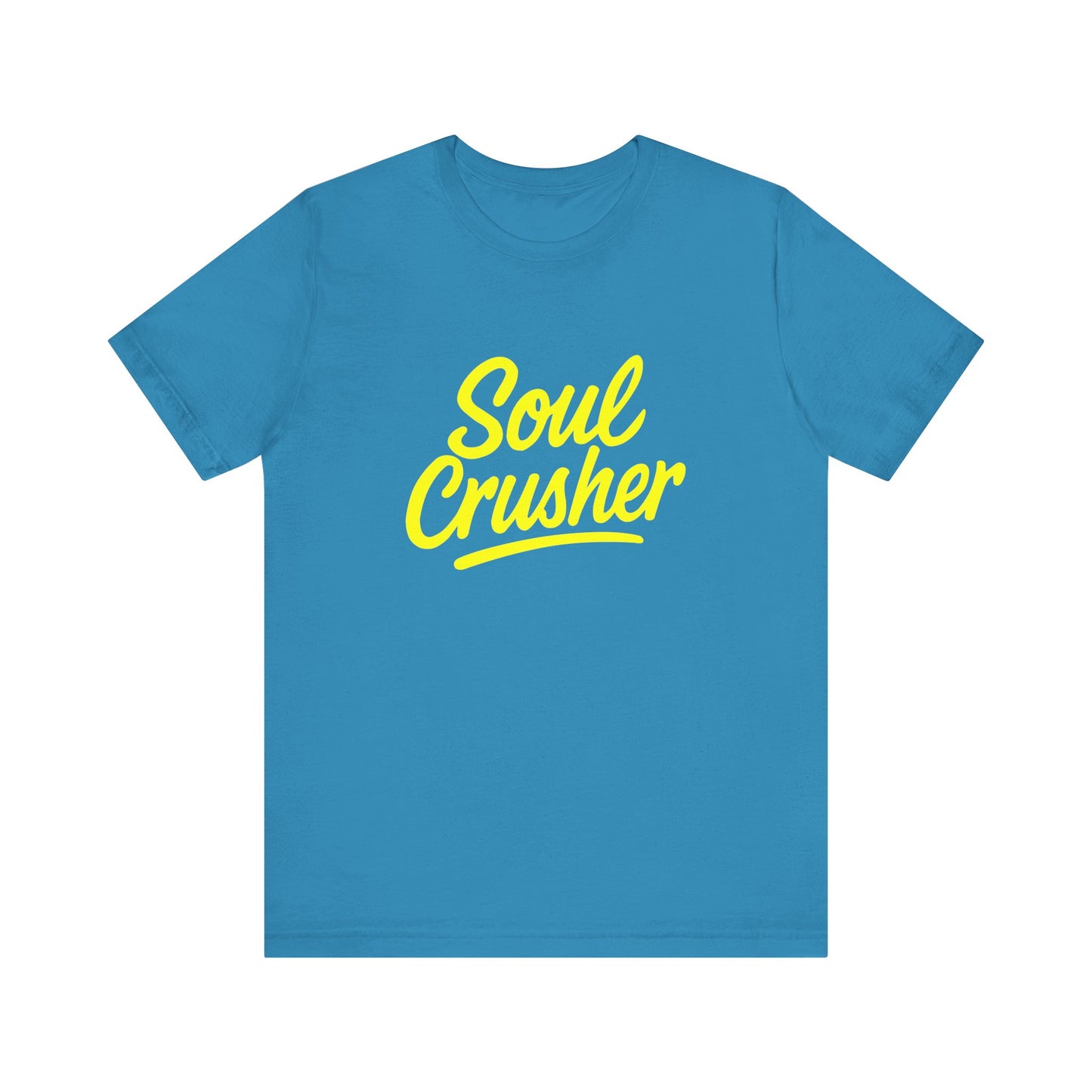 Colorful Design Soul Crusher Shirt – Loud Neon Yellow Statement Tee for Women Who Wreck Without Regret. Unisex Jersey Short Sleeve Tee