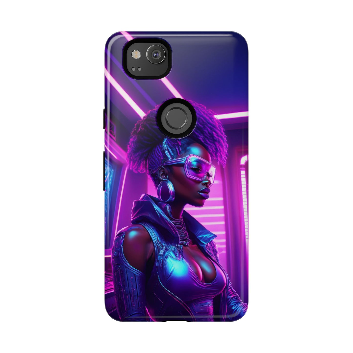 Futuristic Cyberpunk Female Cell Phone Case 004