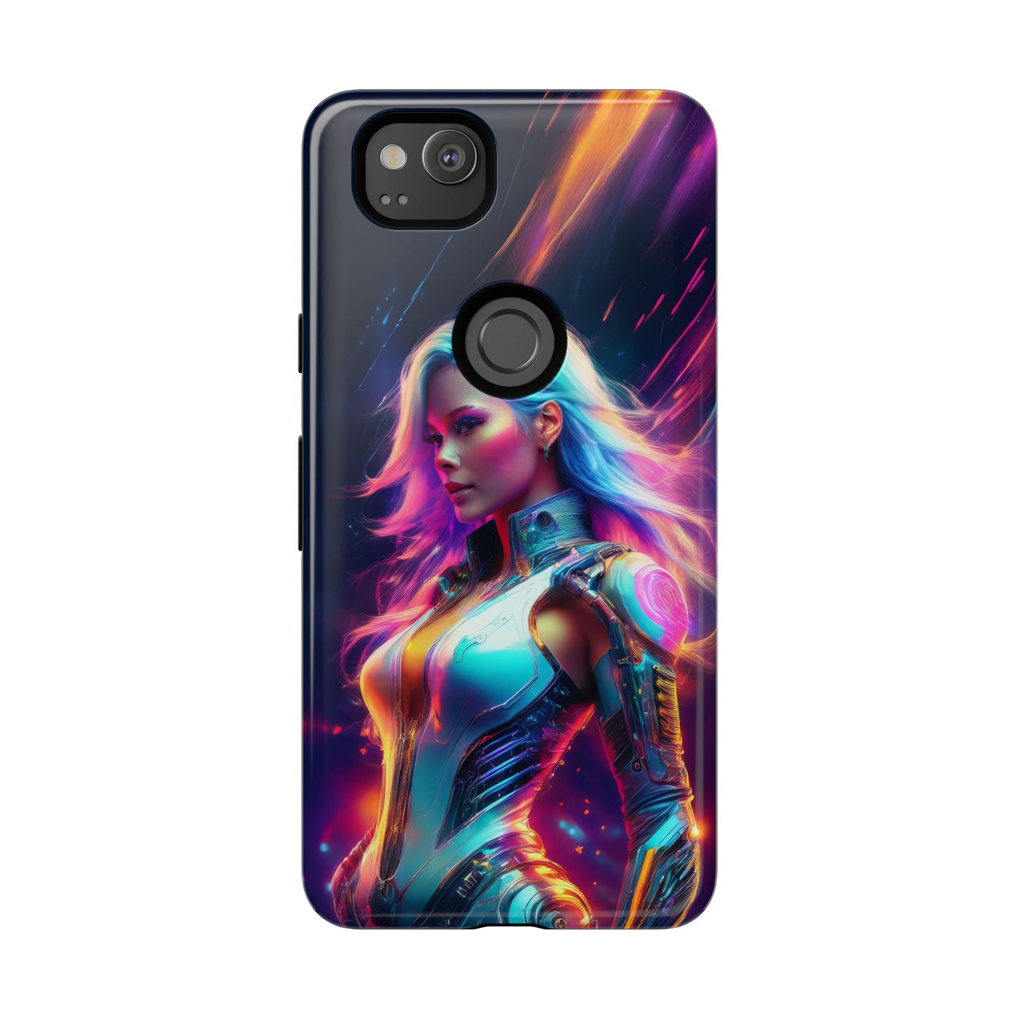 Futuristic Cyberpunk Female Cell Phone Case 012