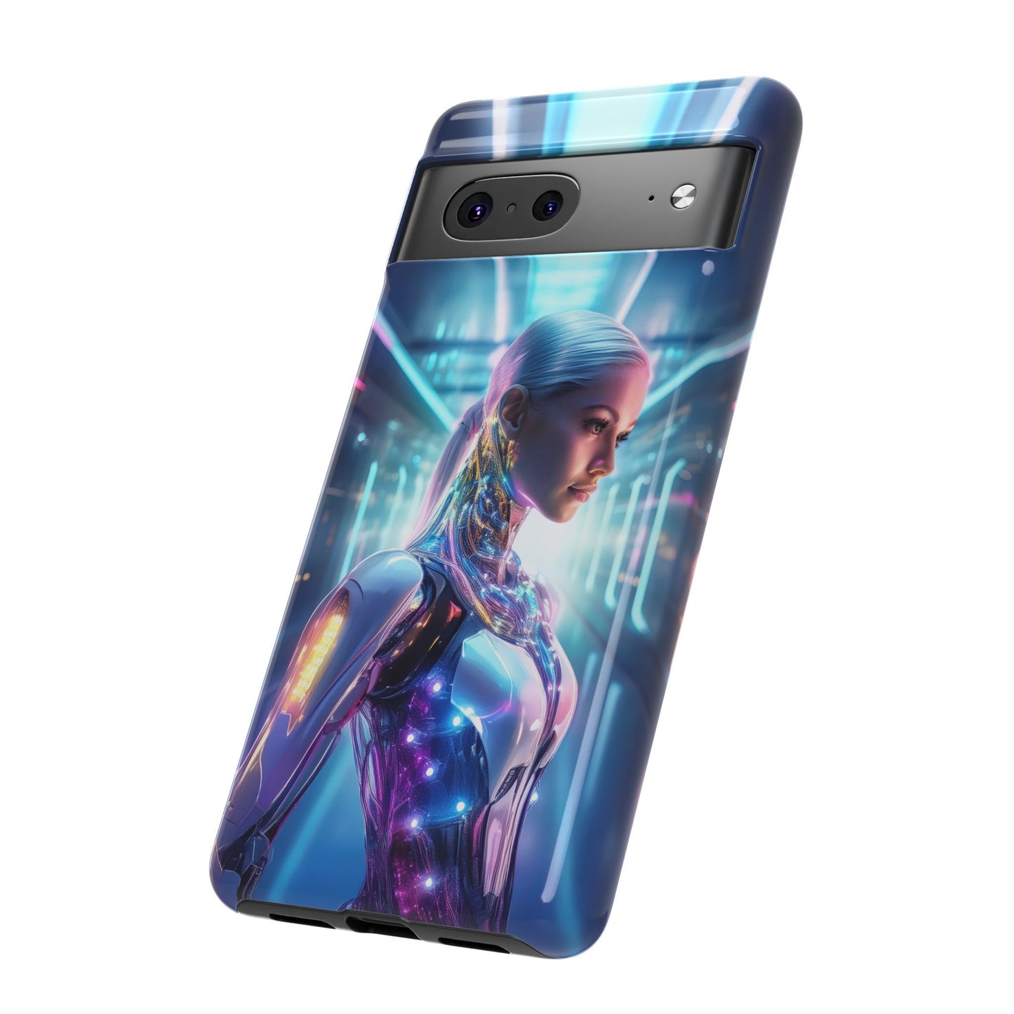 Futuristic Human Android Hybrid Cell Phone Case 015