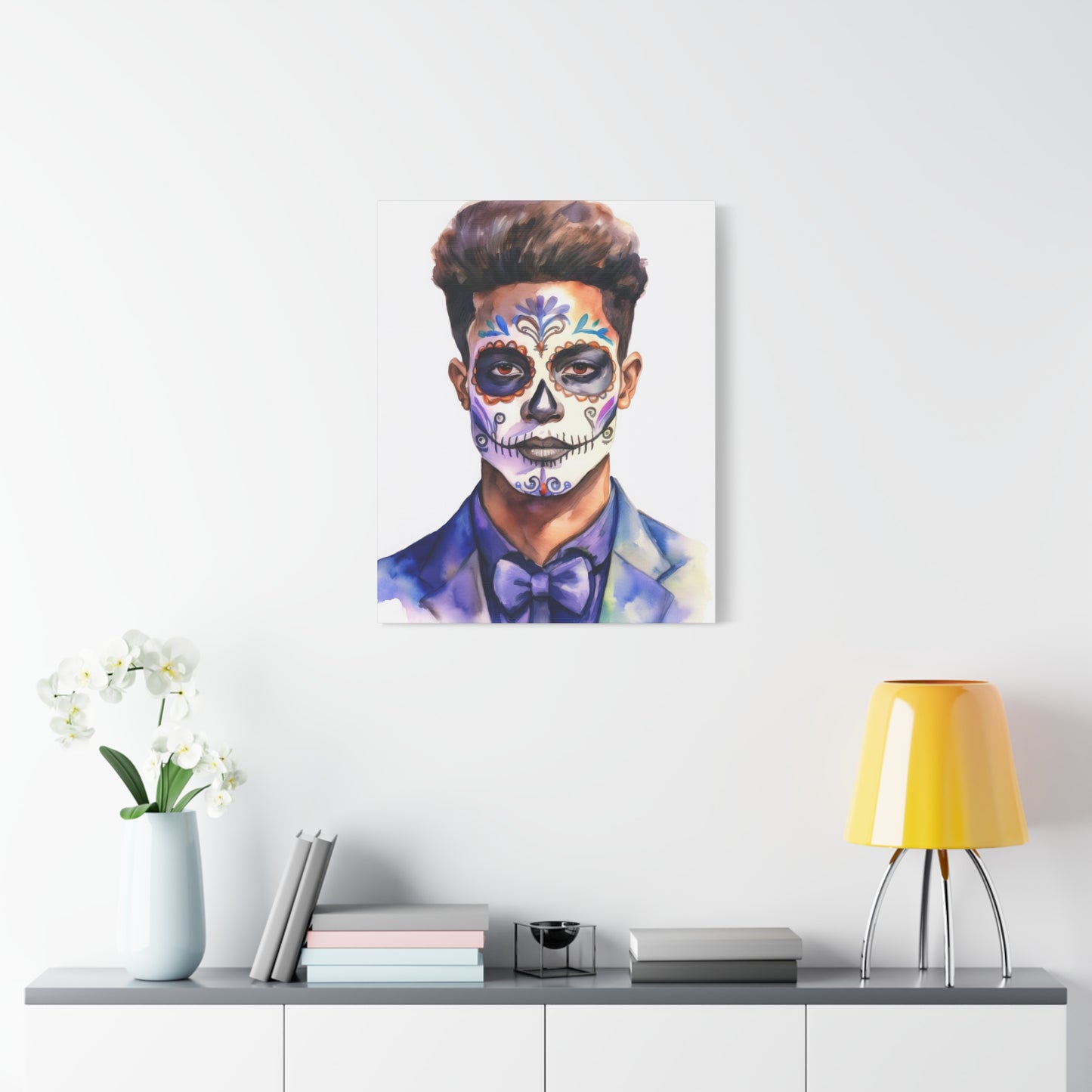 Dia de los Muertos Canvas Art | Day of the Dead - Stretched Matte Wall Decor 013