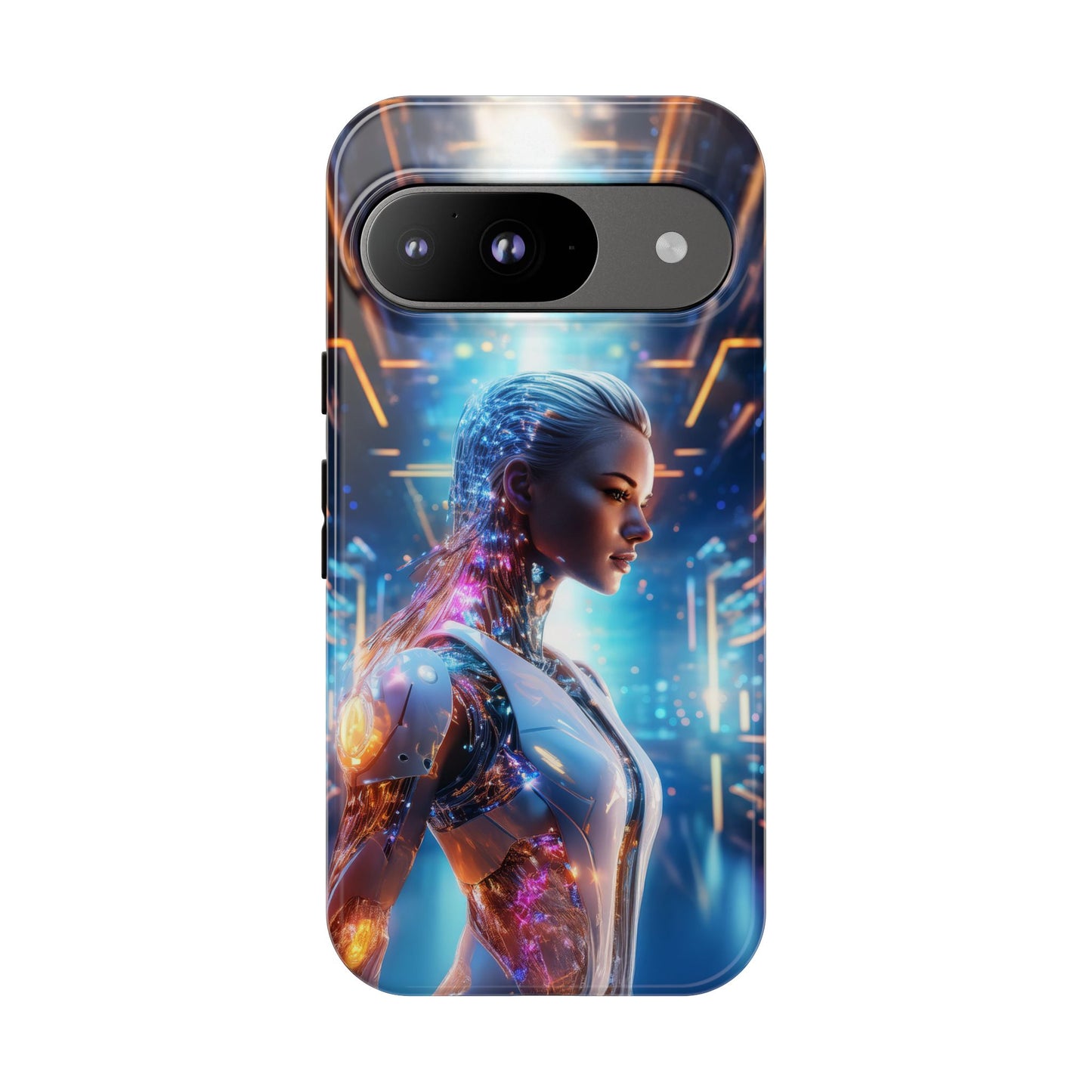 Futuristic Human Android Hybrid Cell Phone Case 008