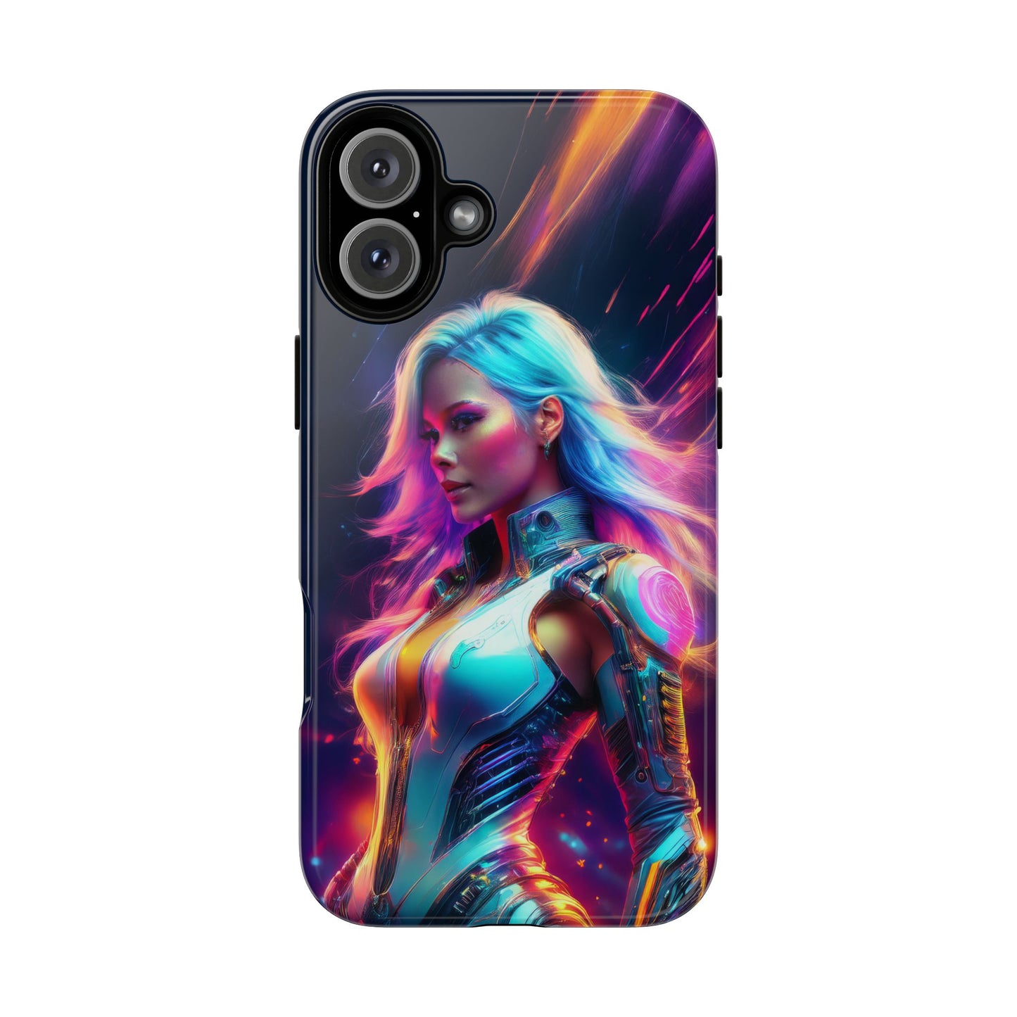 Futuristic Cyberpunk Female Cell Phone Case 012