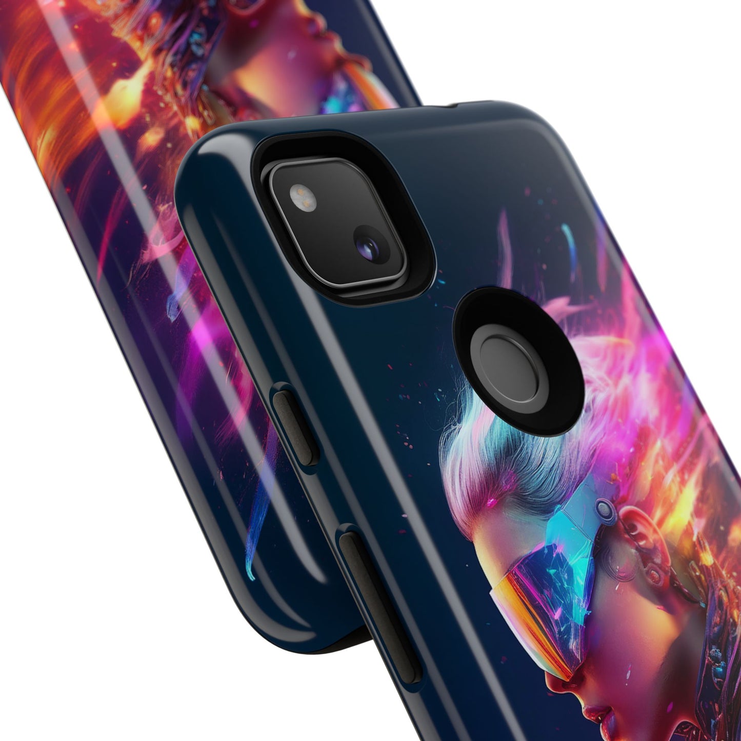 Futuristic Cyberpunk Female Cell Phone Case 025