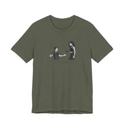 A Girl’s Gotta Eat Shirt – Dark Theme Heartbreaker Tee Featuring a No-Nonsense Queen with Zero Regrets. Unisex Jersey Short Sleeve Tee