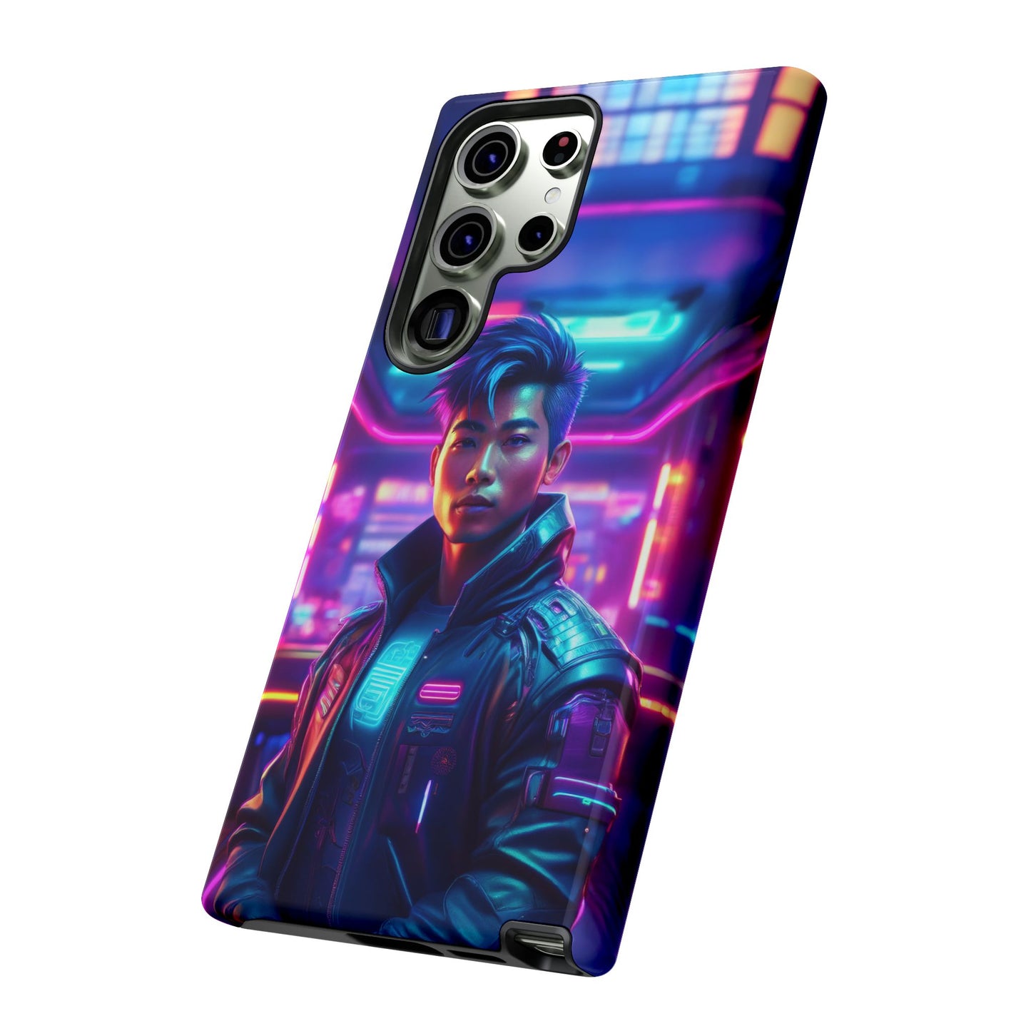 Futuristic Cyberpunk Male Cell Phone Case 012