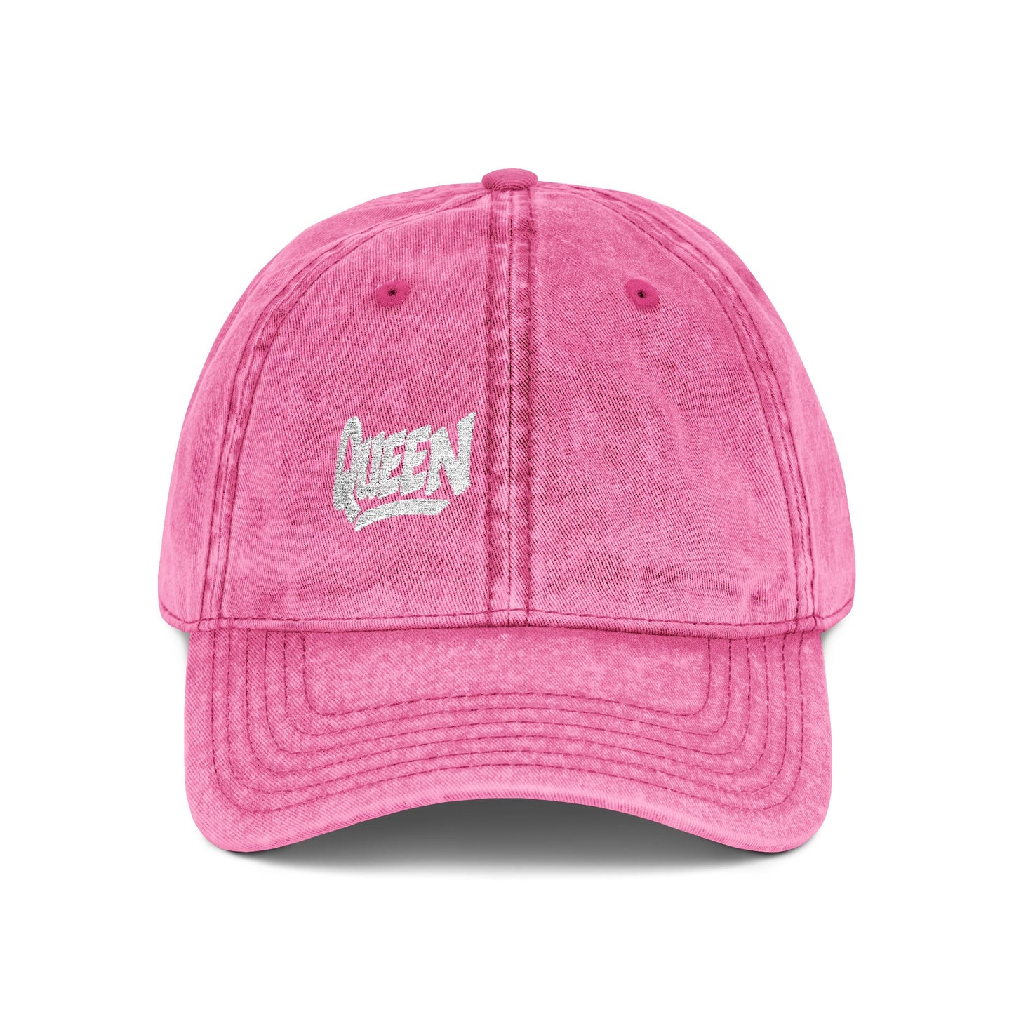 Queen Vintage Hat – Embroidered Crown Hat for Confident Royalty Energy