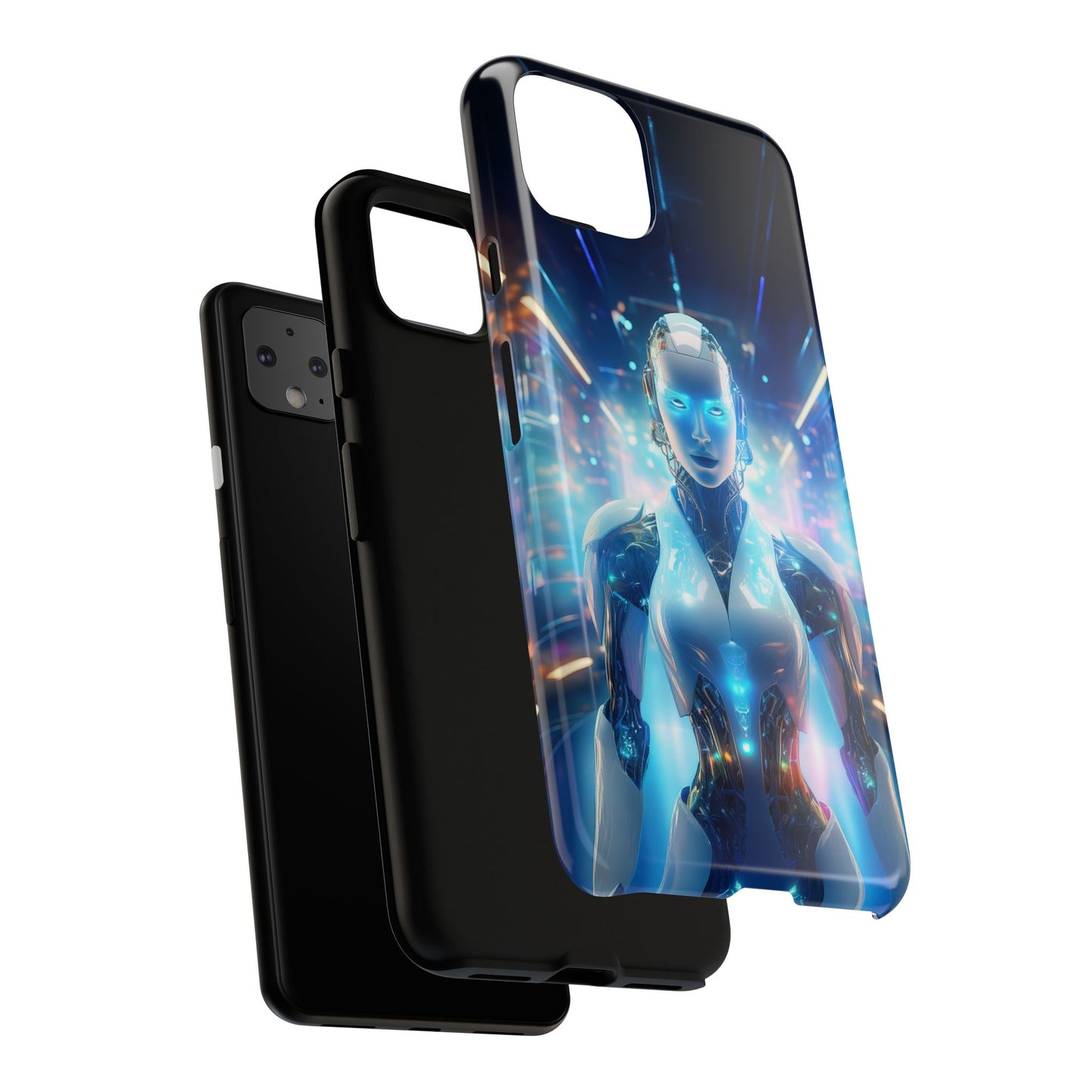 Futuristic Human Android Hybrid Cell Phone Case 012