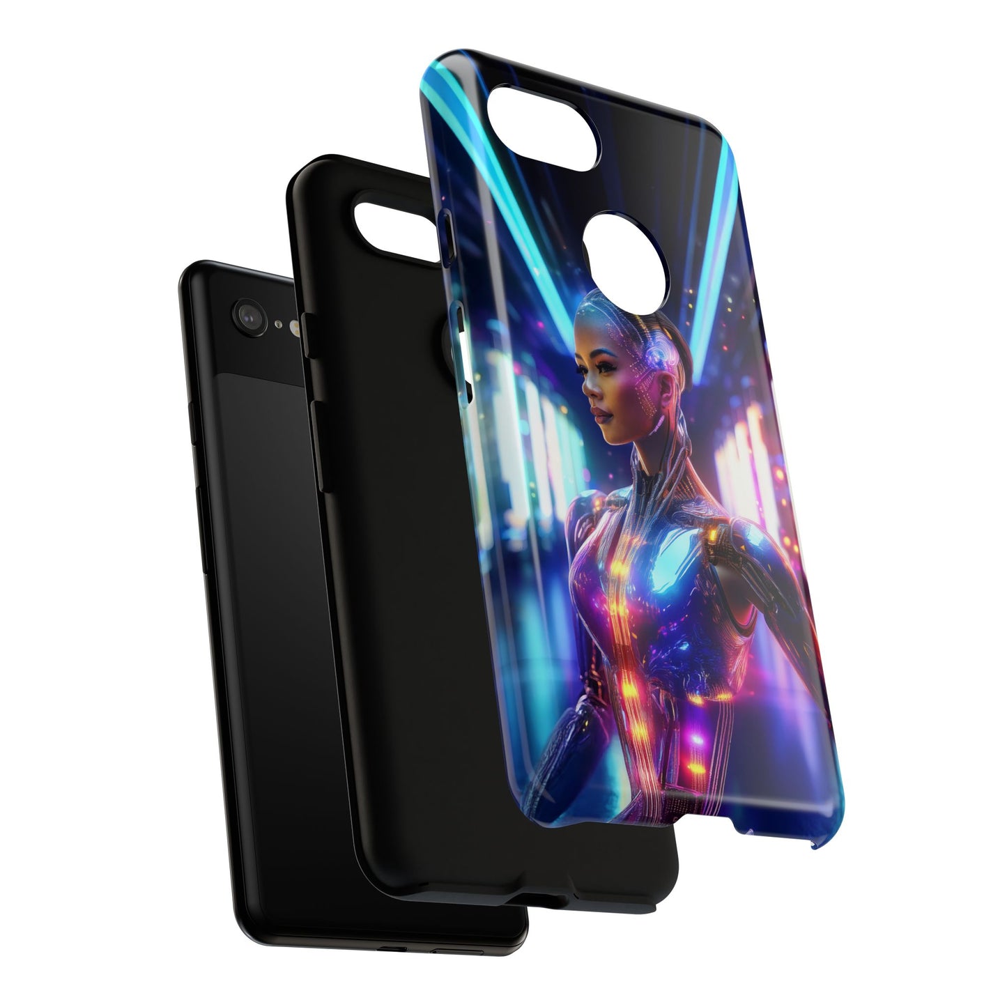 Futuristic Human Android Hybrid Cell Phone Case 010