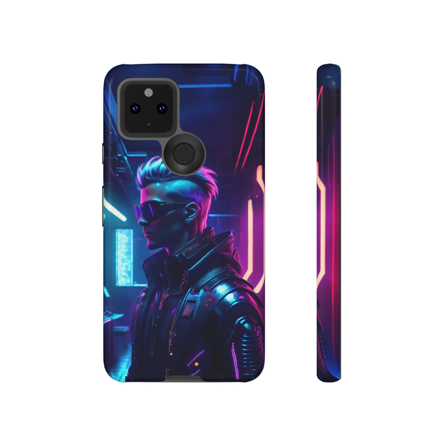 Futuristic Cyberpunk Male Cell Phone Case 002