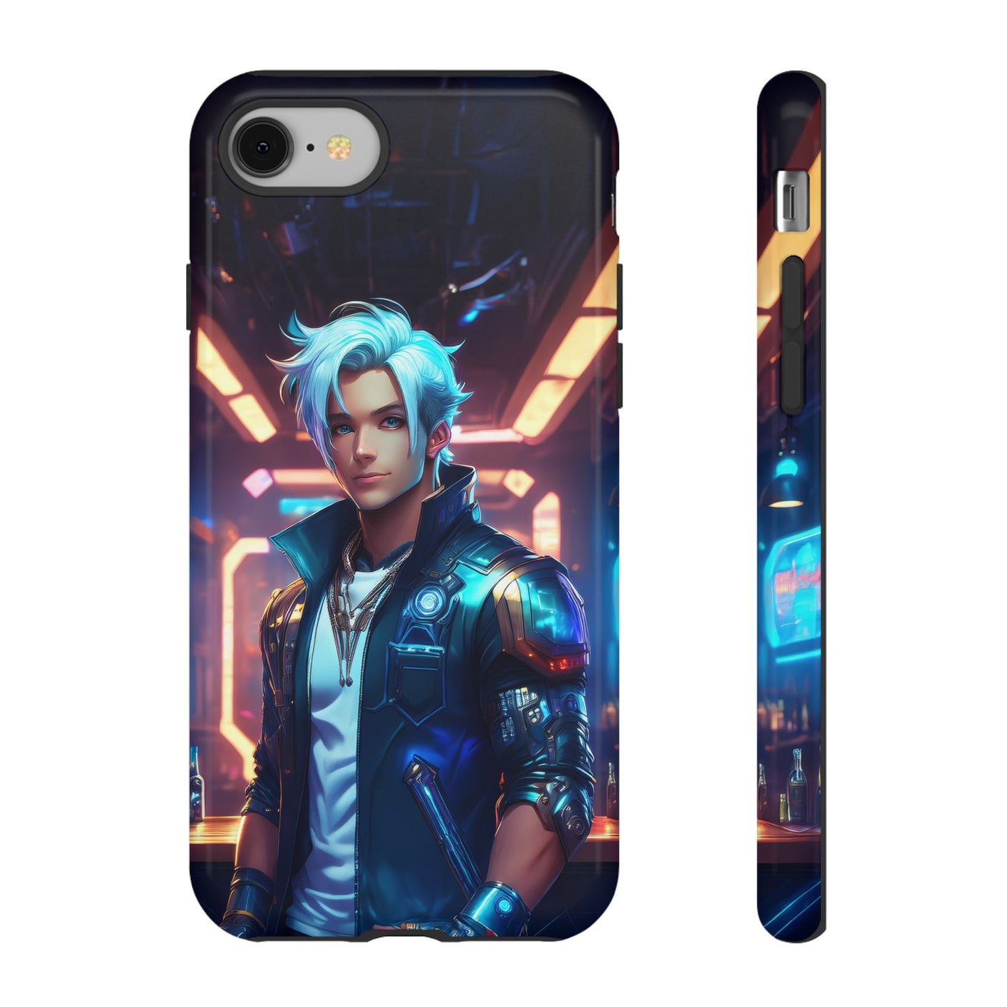 Futuristic Cyberpunk Male Cell Phone Case 009