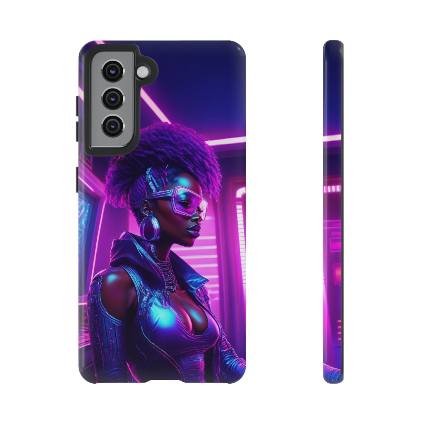 Futuristic Cyberpunk Female Cell Phone Case 004