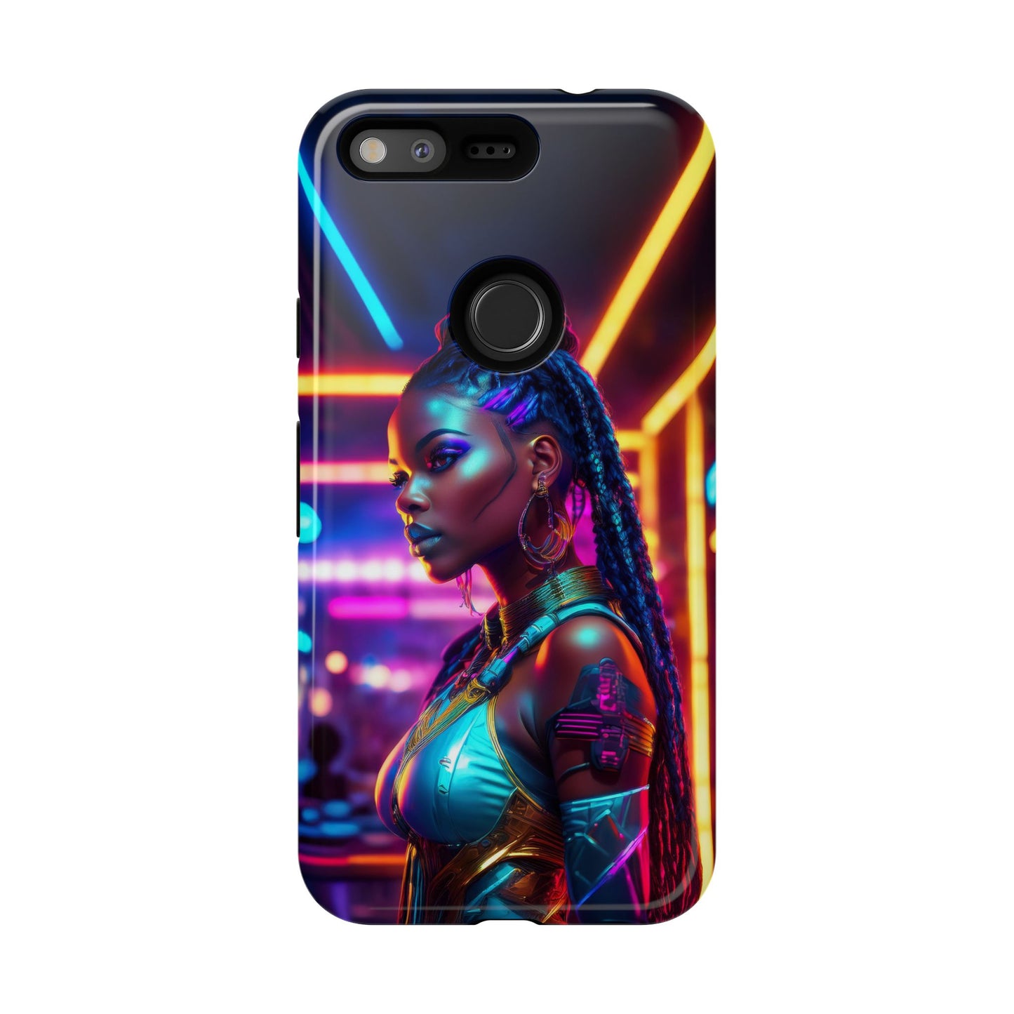 Futuristic Cyberpunk Female Cell Phone Case 006