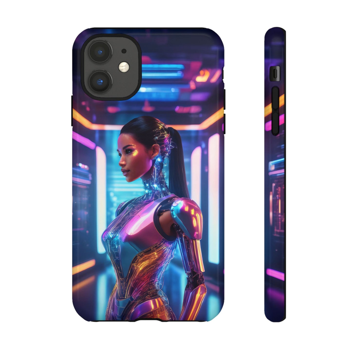 Futuristic Human Android Hybrid Cell Phone Case 016