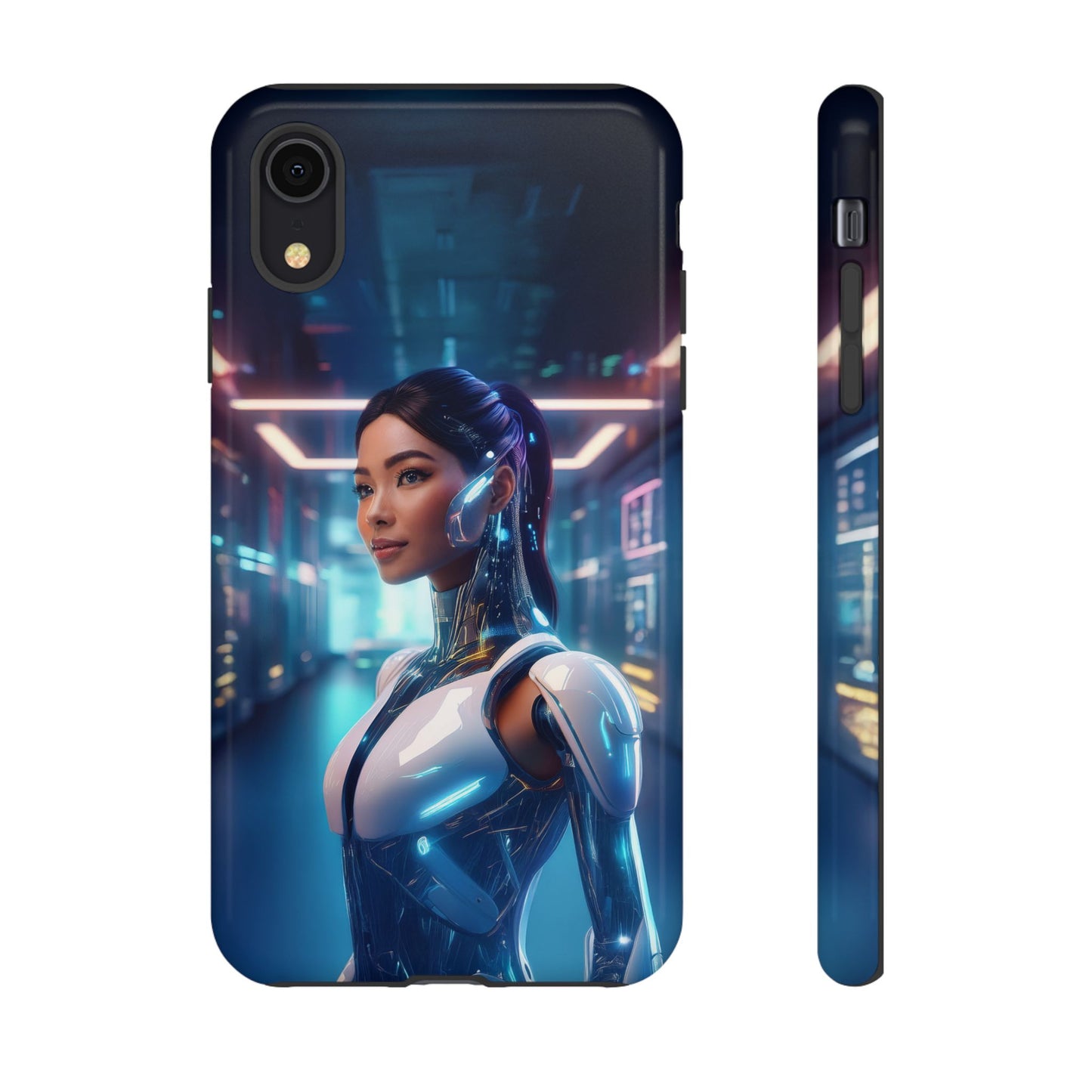 Futuristic Human Android Hybrid Cell Phone Case 005