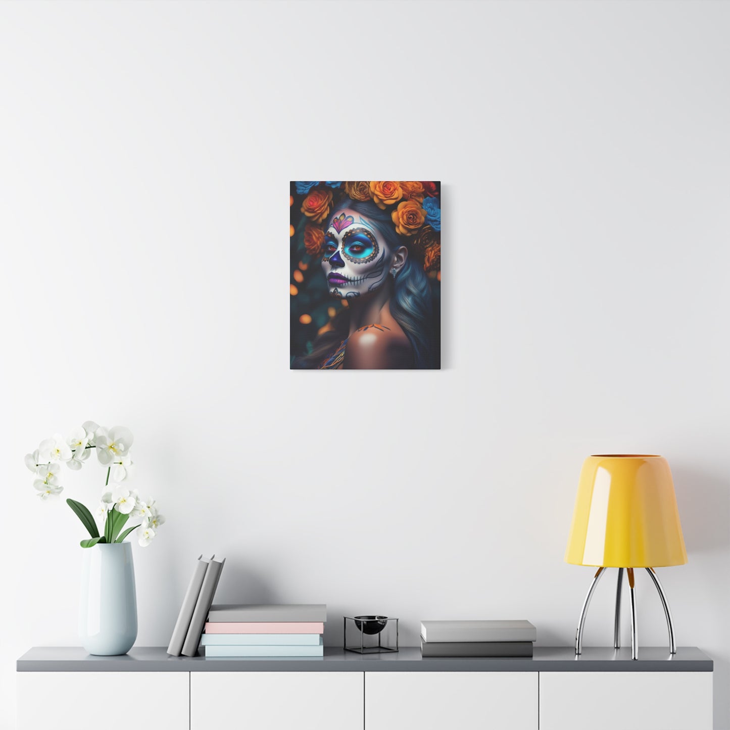 Dia de los Muertos Canvas Art | Day of the Dead - Stretched Matte Wall Decor 003