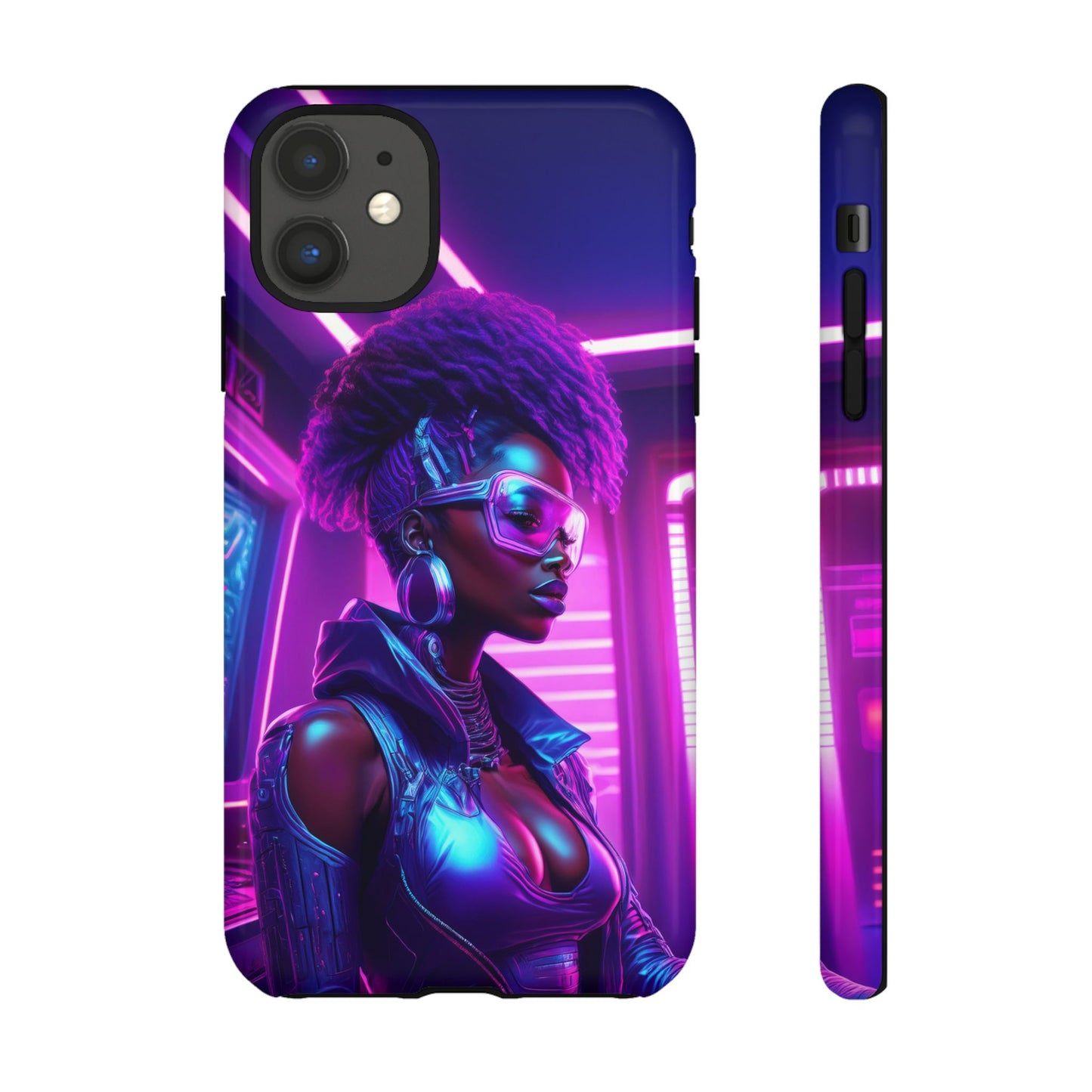 Futuristic Cyberpunk Female Cell Phone Case 004