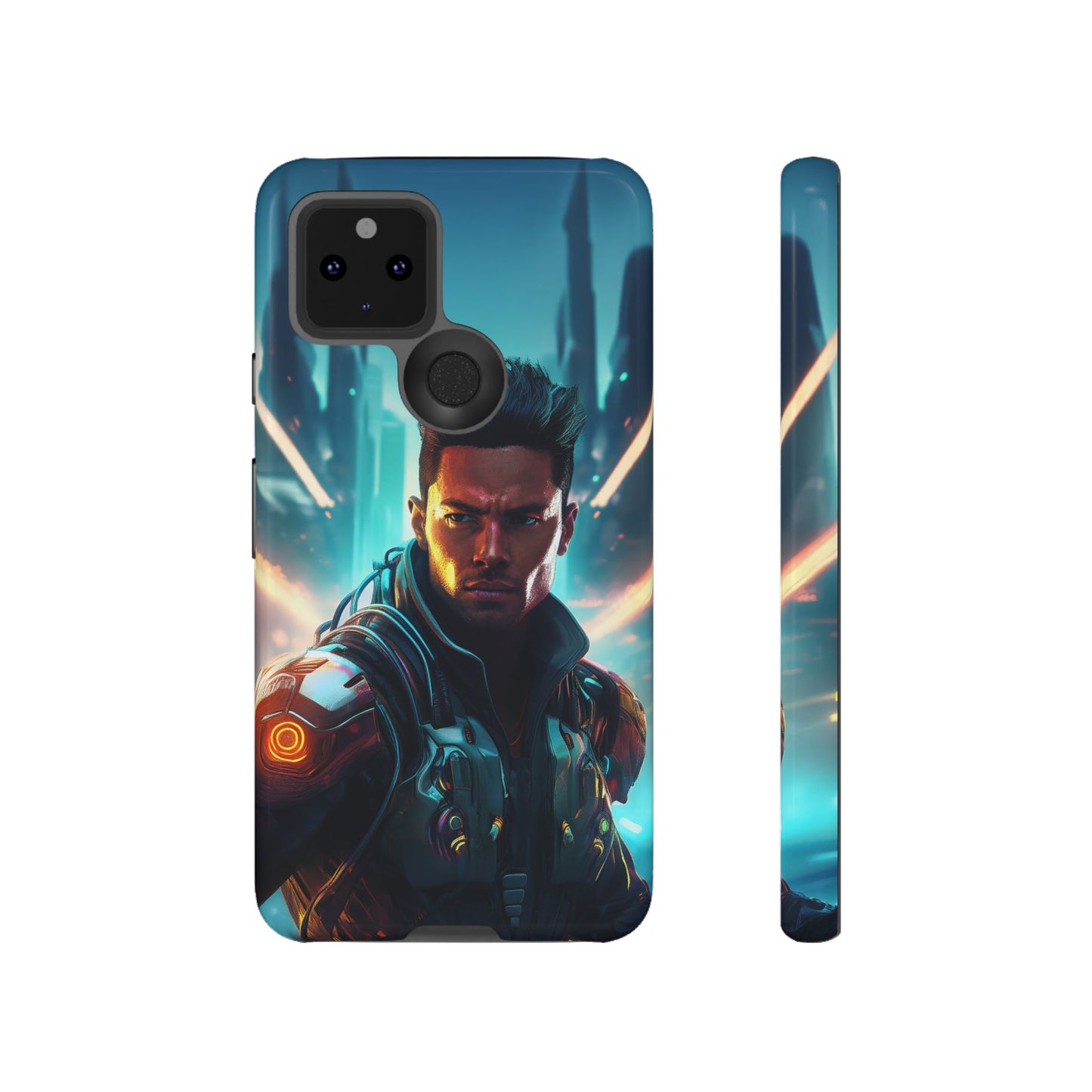 Futuristic Cyberpunk Male Cell Phone Case 015