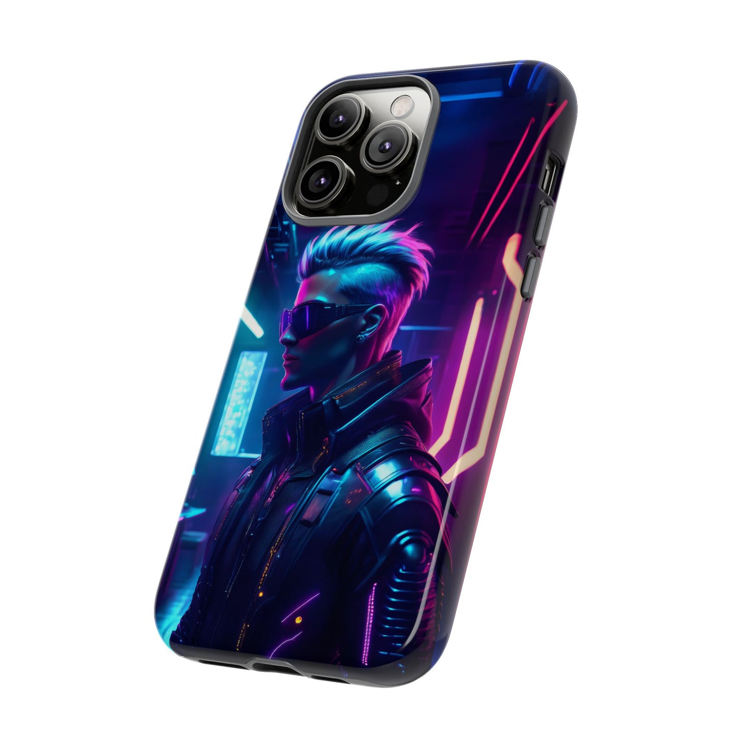 Futuristic Cyberpunk Male Cell Phone Case 002