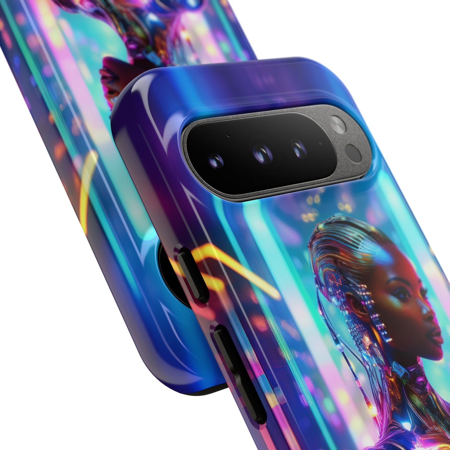 Futuristic Human Android Hybrid Cell Phone Case 018