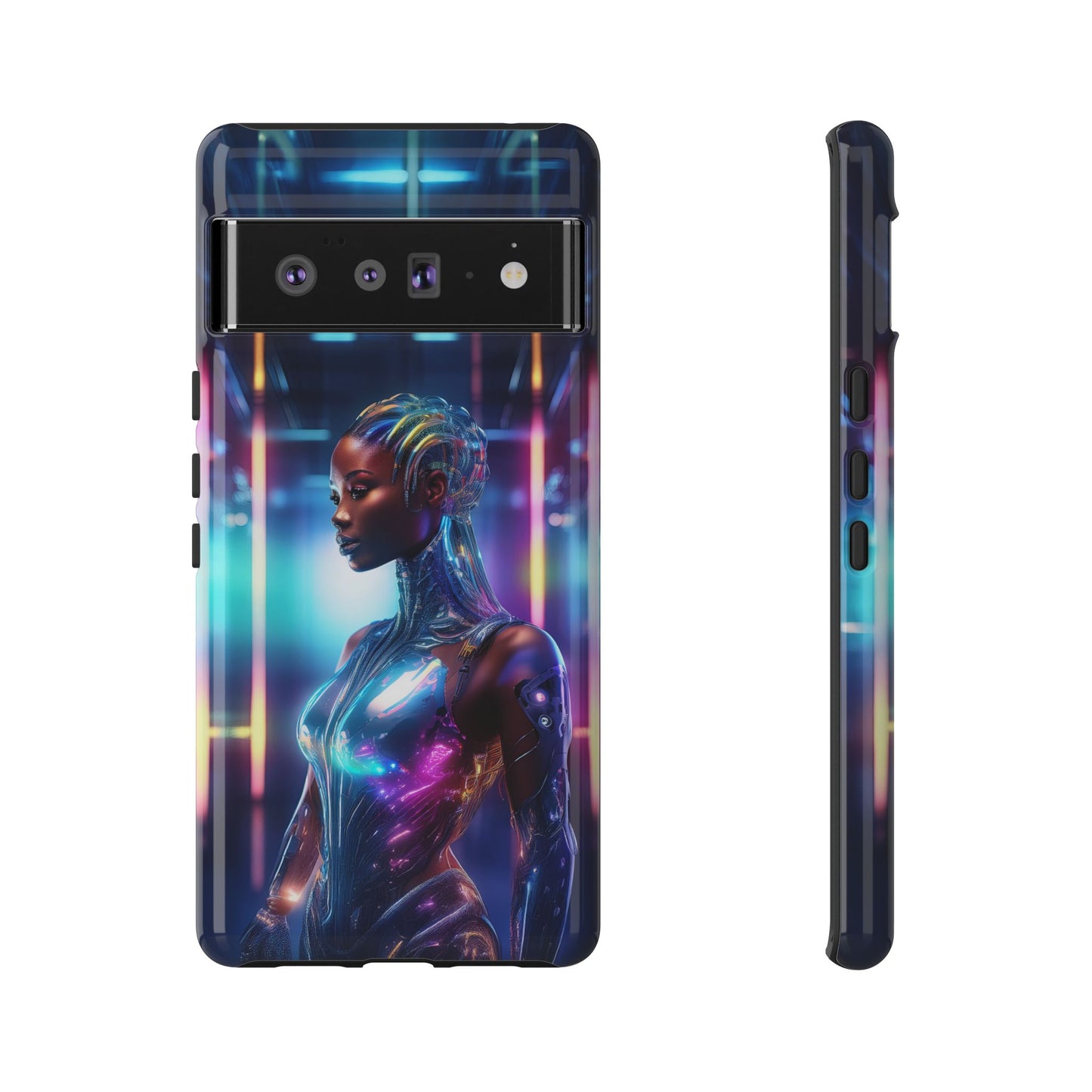 Futuristic Human Android Hybrid Cell Phone Case 014