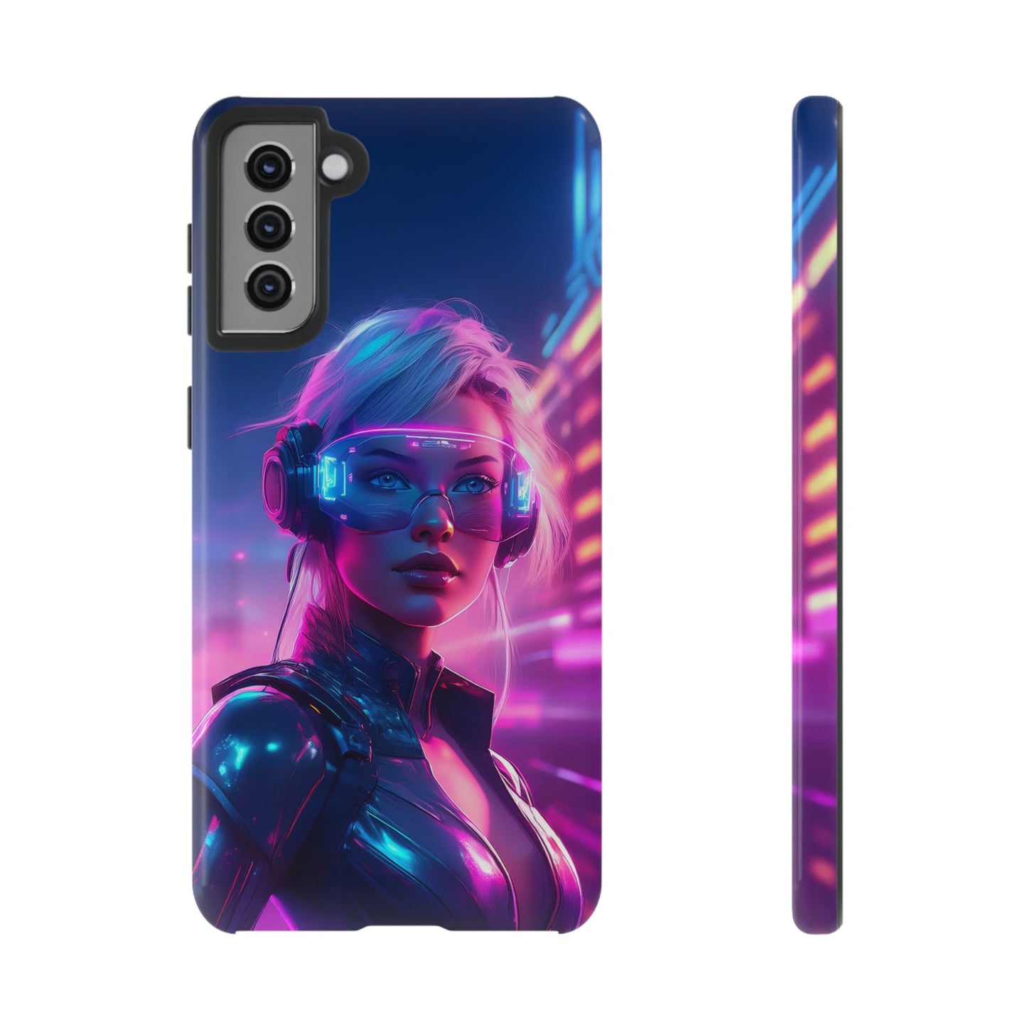 Futuristic Cyberpunk Female Cell Phone Case 029