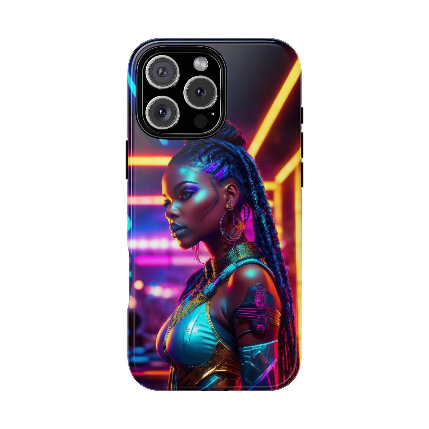 Futuristic Cyberpunk Female Cell Phone Case 006