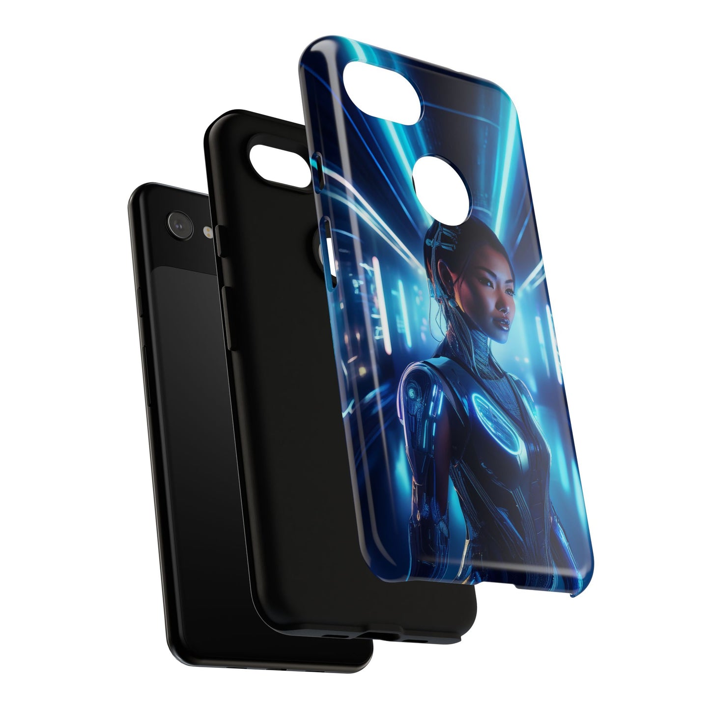 Futuristic Human Android Hybrid Cell Phone Case 004