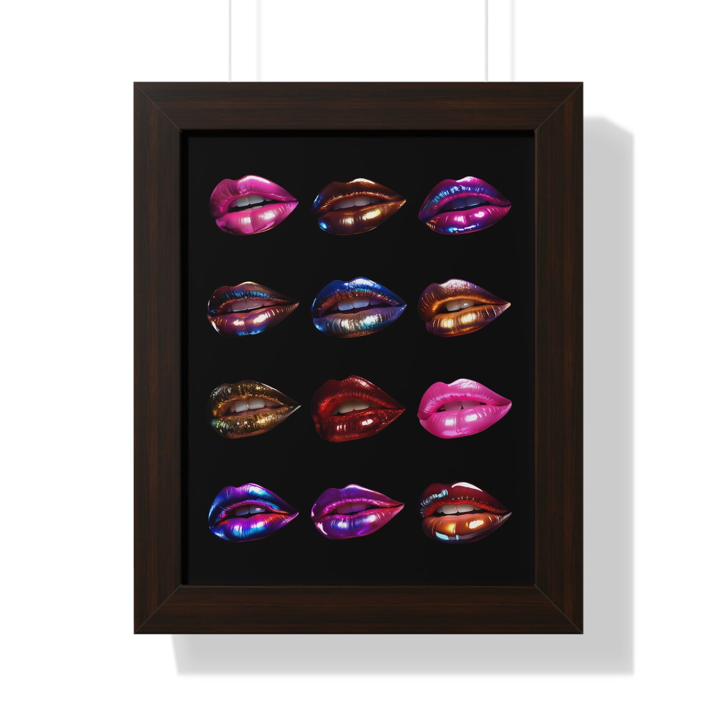 Glamorous Lips Vertical Poster | Stylish Wall Art