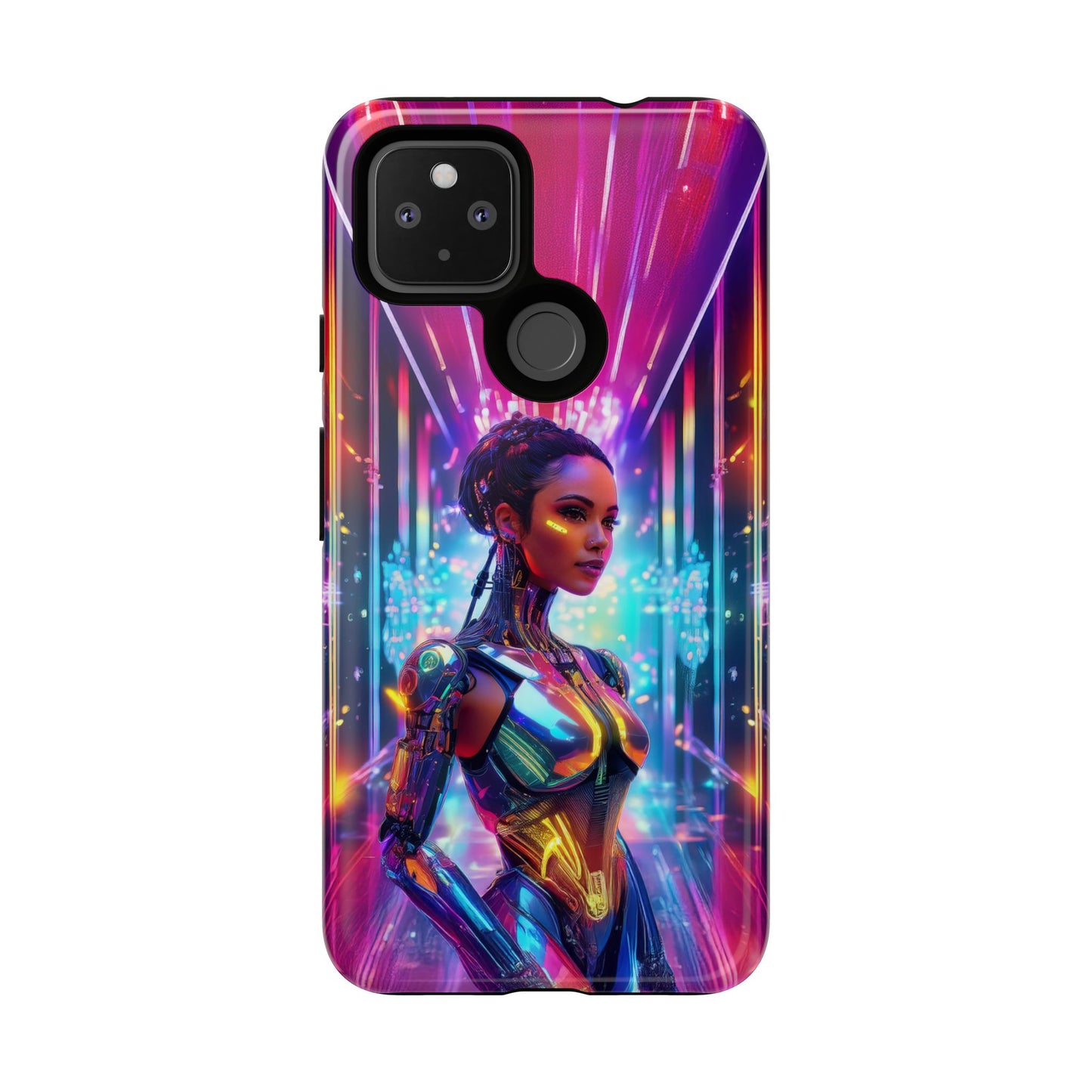 Futuristic Human Android Hybrid Cell Phone Case 006