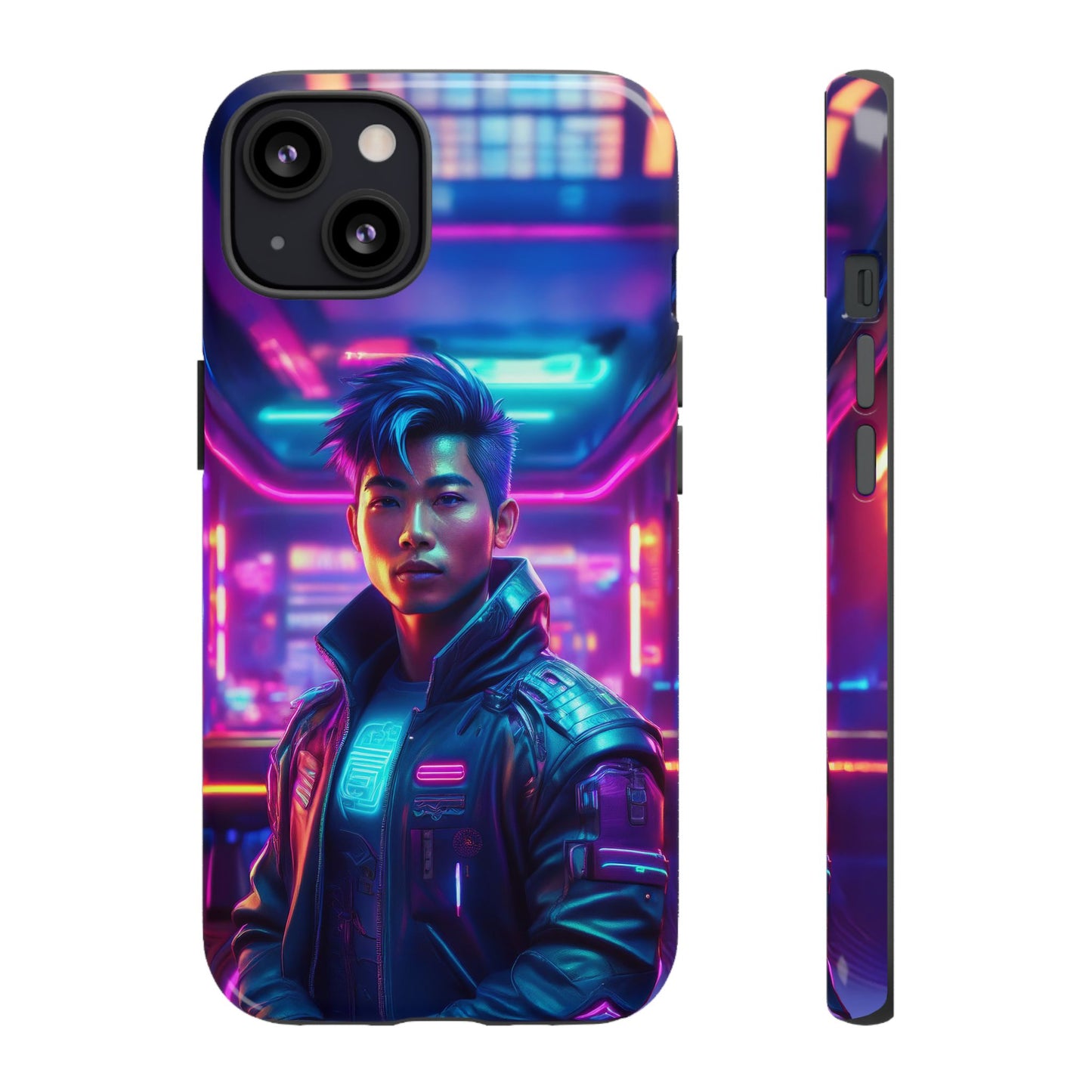 Futuristic Cyberpunk Male Cell Phone Case 012