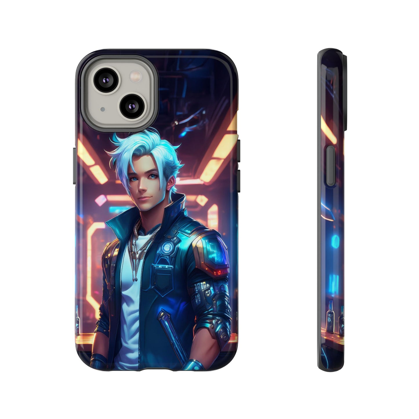 Futuristic Cyberpunk Male Cell Phone Case 009