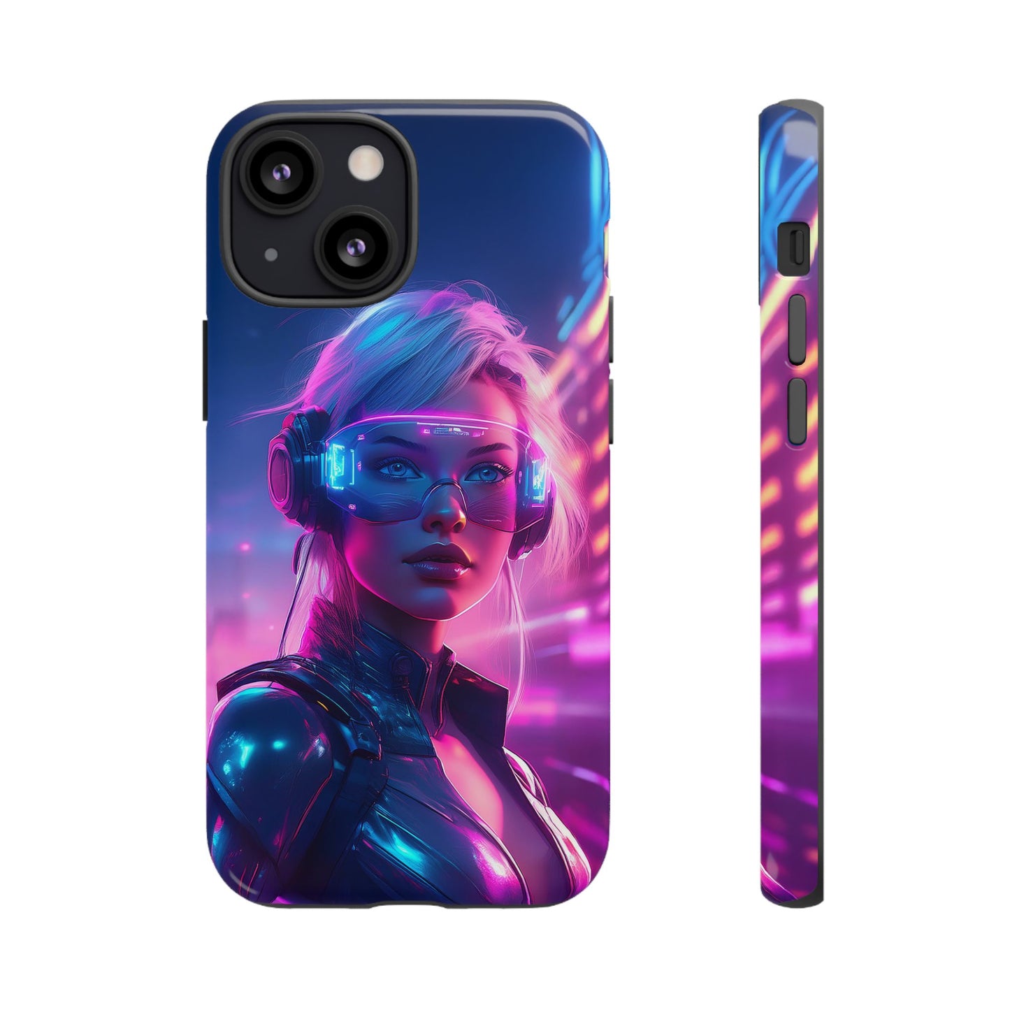 Futuristic Cyberpunk Female Cell Phone Case 029